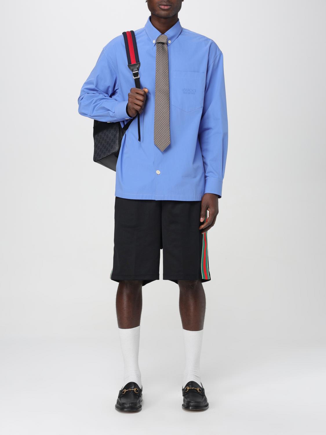 Gucci シャツ メンズ - ブルー | 770291ZAPC5 | GIGLIO.COM