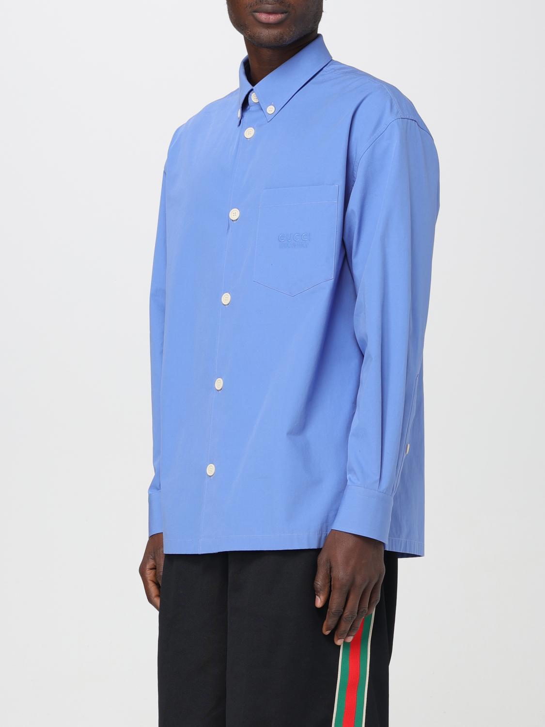 Gucci シャツ メンズ - ブルー | 770291ZAPC5 | GIGLIO.COM