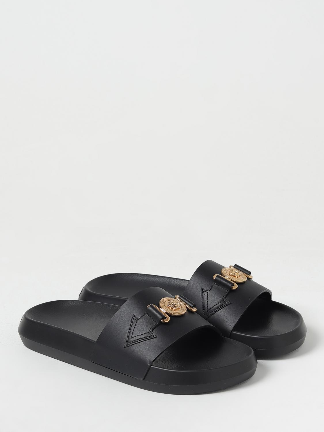 VERSACE SANDALIAS: Sandalias hombre Versace, Negro - Img 2