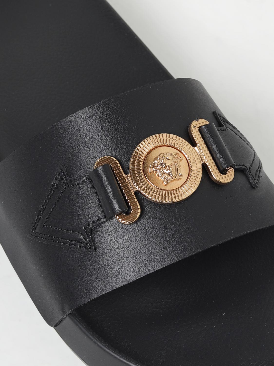 VERSACE SANDALIAS: Sandalias hombre Versace, Negro - Img 4