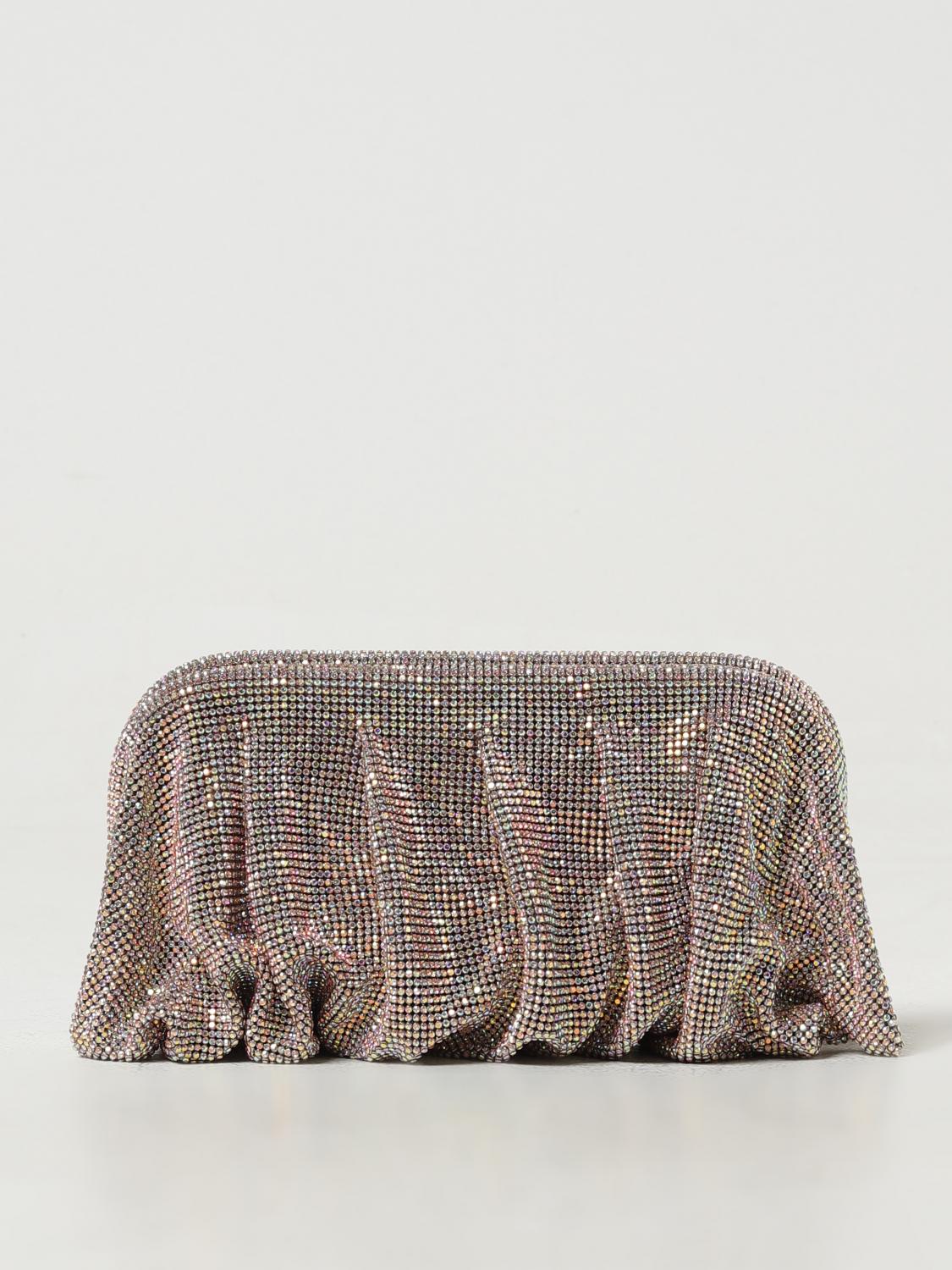 BENEDETTA BRUZZICHES BORSA MINI: Clutch Venus Benedetta Bruzziches in maglia metallica con strass, Rosa - Img 1