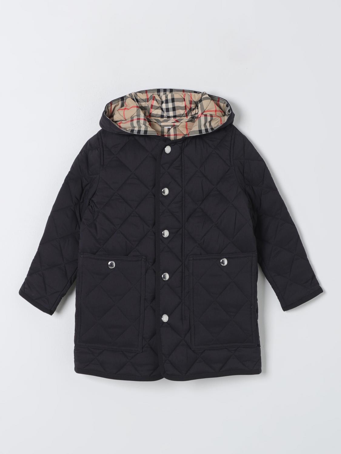 Burberry jacket kids black discount