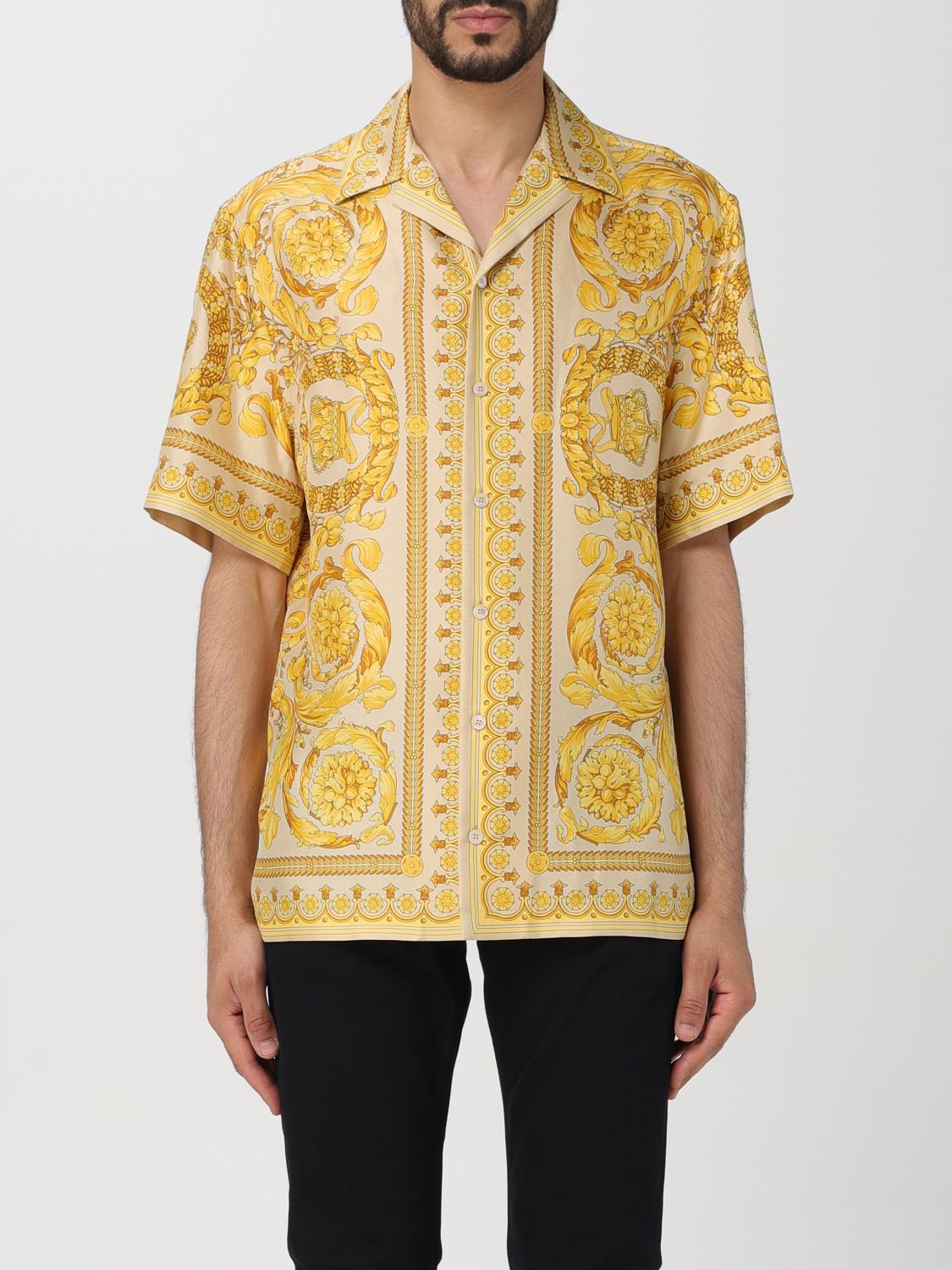 VERSACE HEMD: Hemd herren Versace, Beige - Img 1