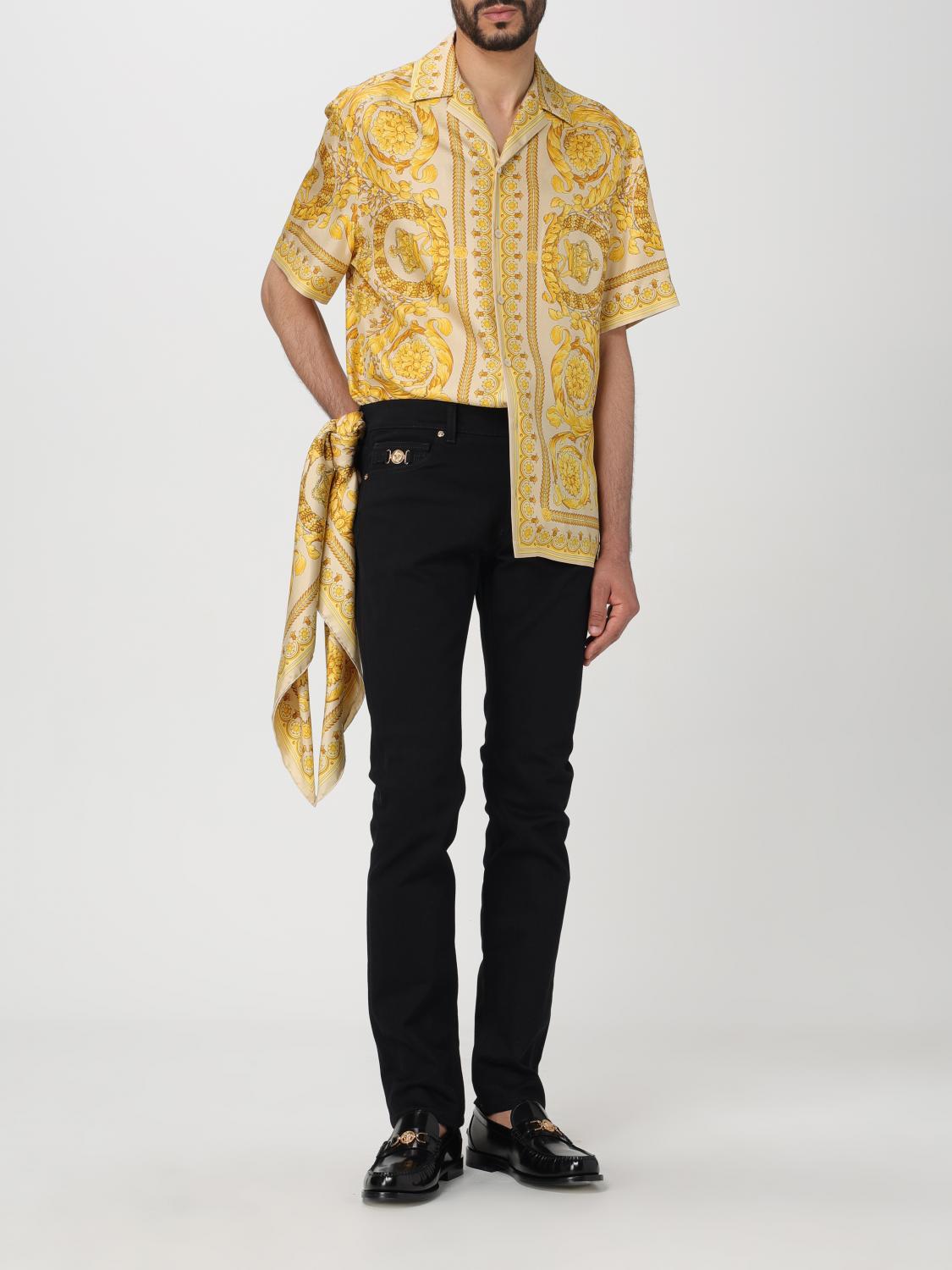 VERSACE HEMD: Hemd herren Versace, Beige - Img 2