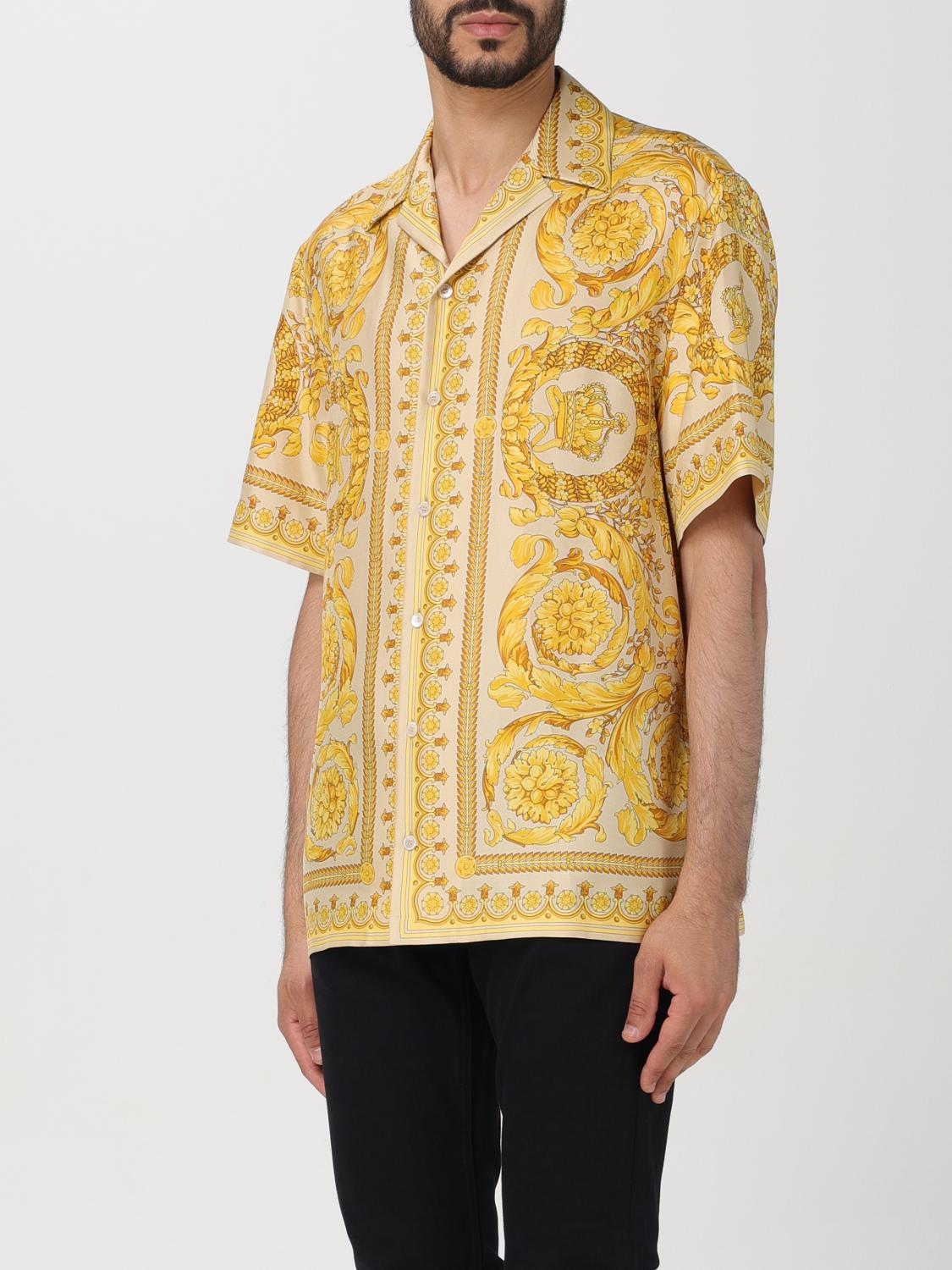VERSACE HEMD: Hemd herren Versace, Beige - Img 4