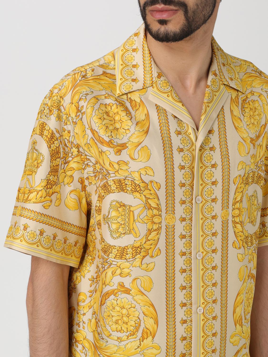 VERSACE HEMD: Hemd herren Versace, Beige - Img 5