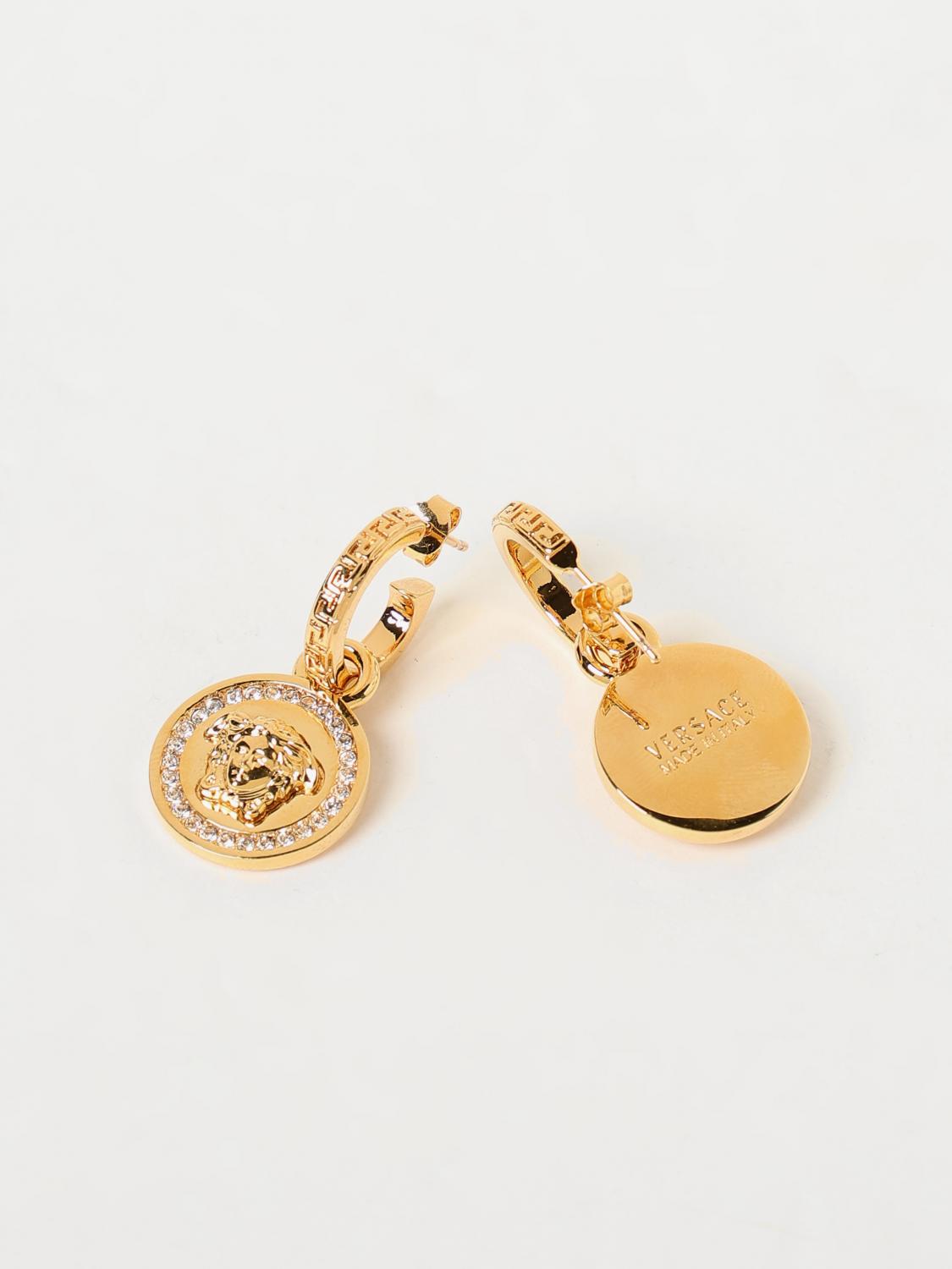 アクセサリーその他 VERSACE Woman Jewel White DG2D748DJMX D01O Crystal La Medusa Earrings Gold,White | VERSACE US
