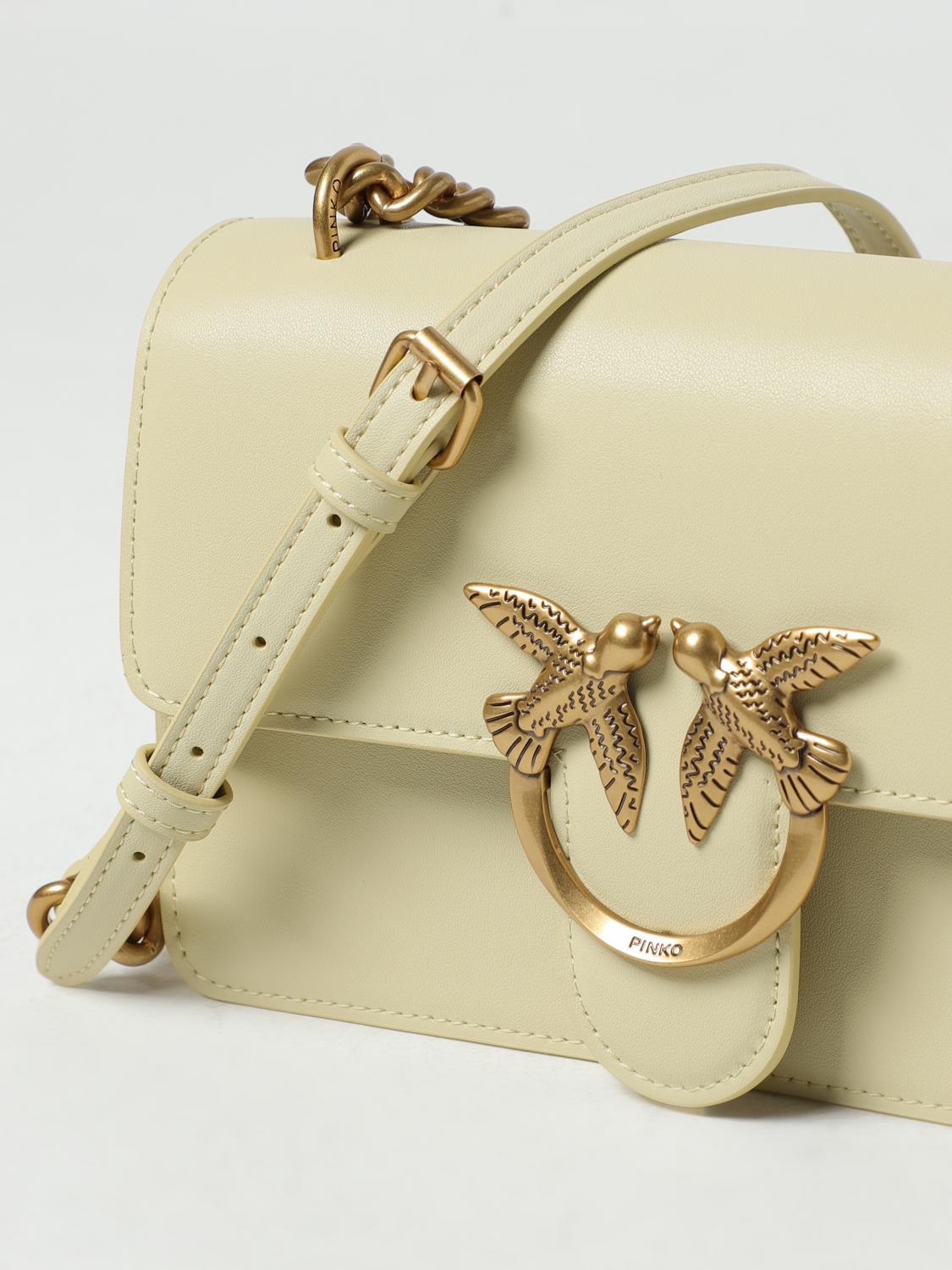 PINKO MINI BOLSO: Bolso de hombro mujer Pinko, Amarillo - Img 3