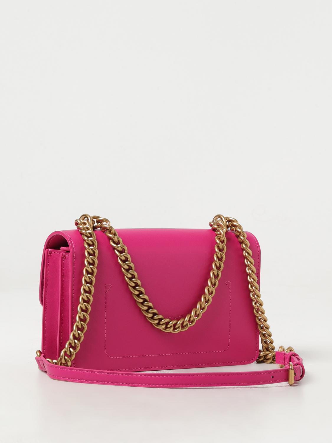 PINKO BORSA MINI: Borsa Love One Mini Pinko in pelle, Fuxia - Img 2