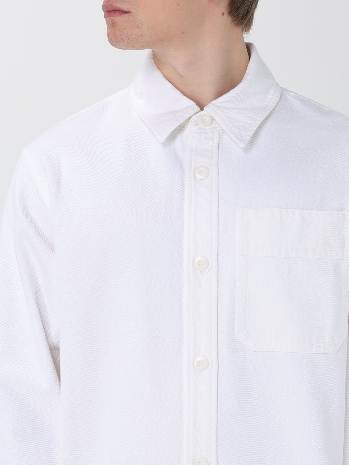 A.P.C. CAMICIA: Camicia A.P.C. in misto cotone , Bianco - Img 4