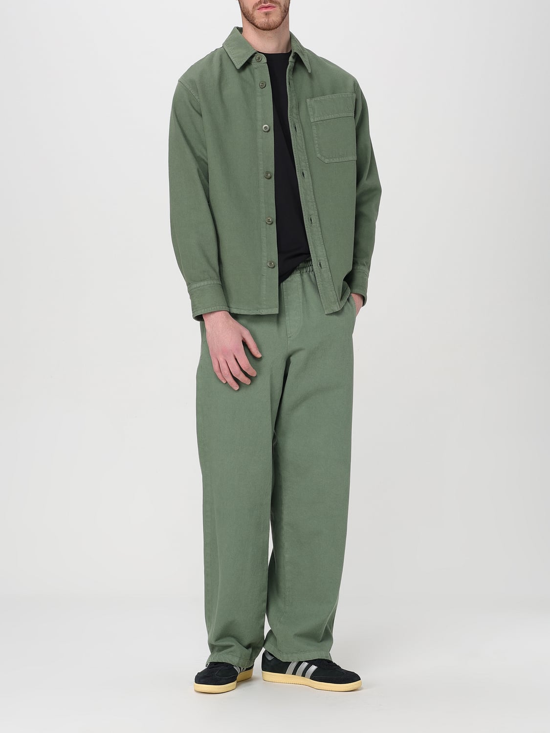 A.P.C. CAMICIA: Camicia A.P.C. in misto cotone , Verde - Img 2