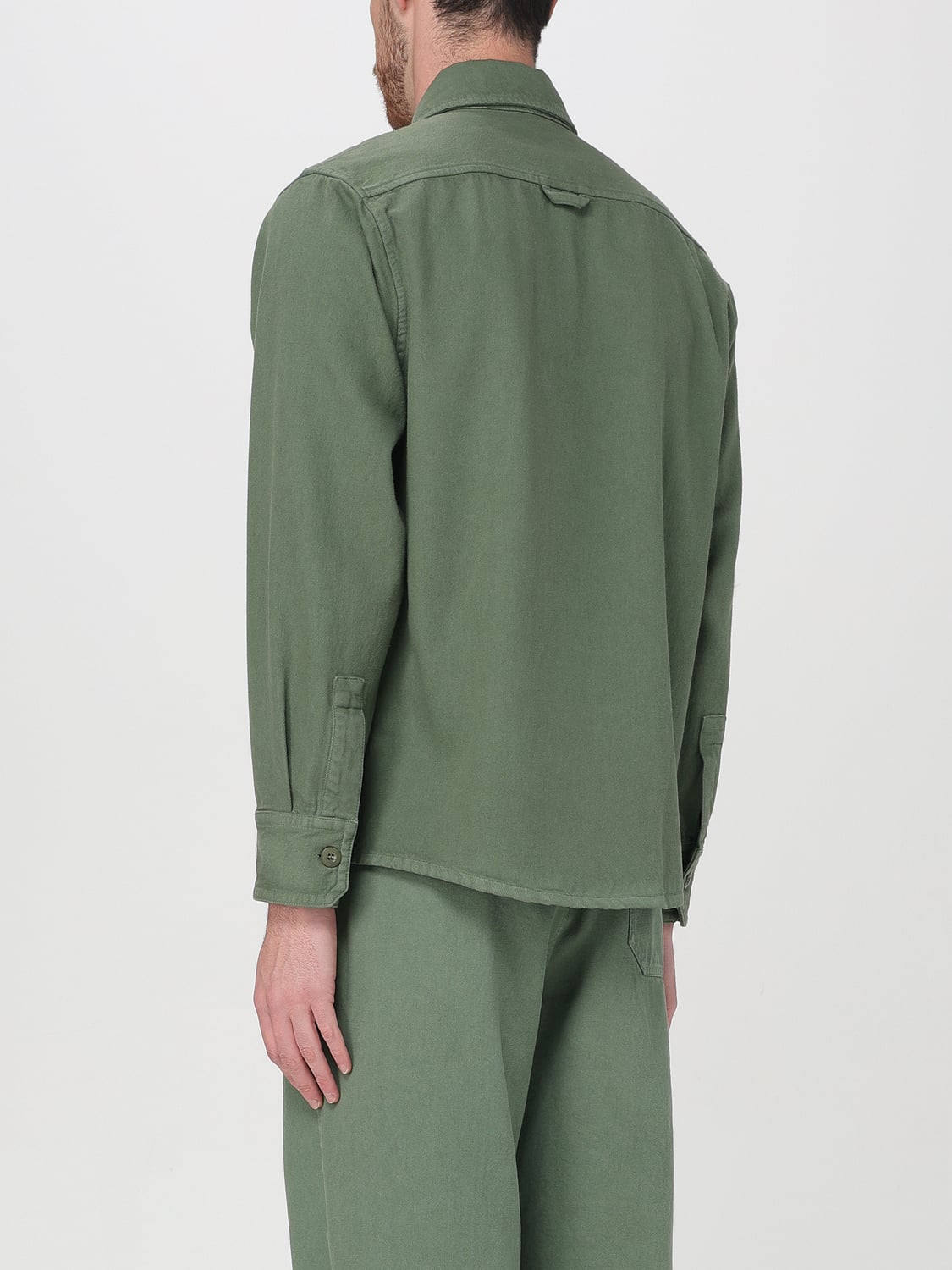 A.P.C. CAMICIA: Camicia A.P.C. in misto cotone , Verde - Img 3