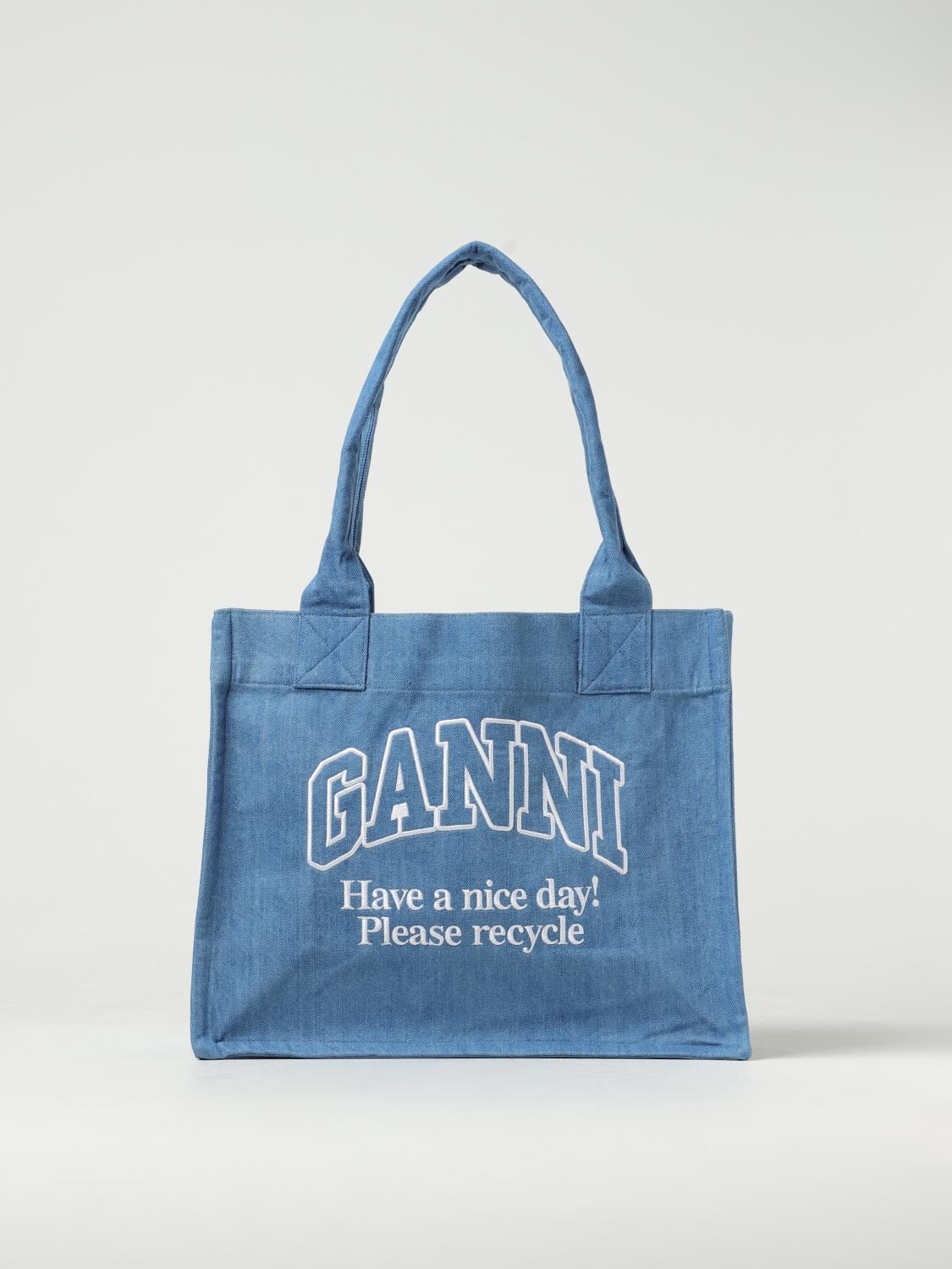 GANNI：ショルダーバッグ レディース - デニム | GIGLIO.COMオンライン 