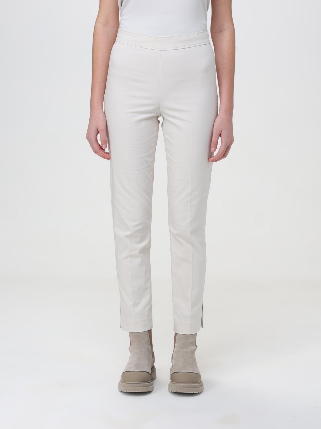 BRUNELLO CUCINELLI 팬츠: 팬츠 여성 Brunello Cucinelli, 베이지 - Img 1