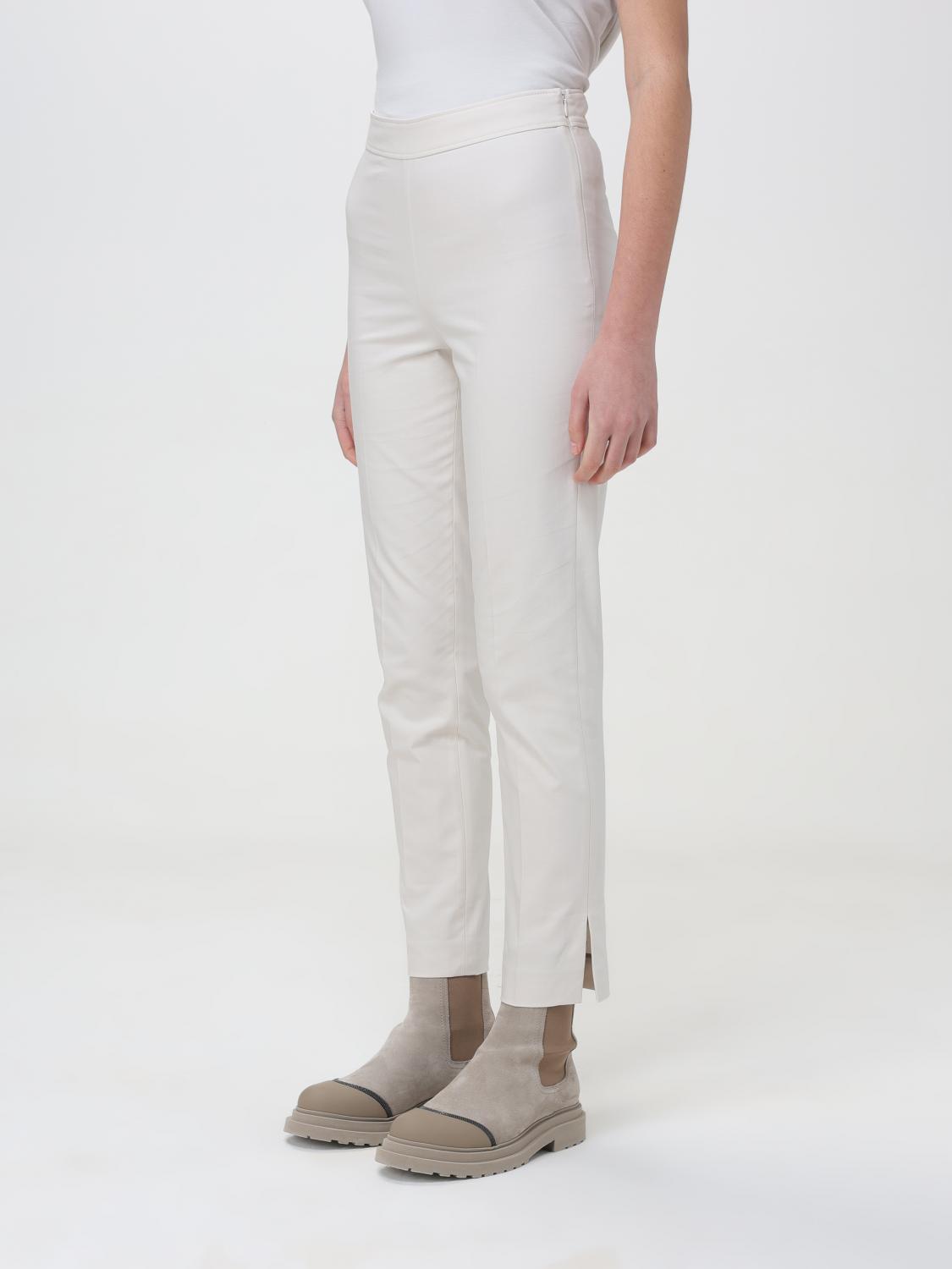 BRUNELLO CUCINELLI 팬츠: 팬츠 여성 Brunello Cucinelli, 베이지 - Img 4