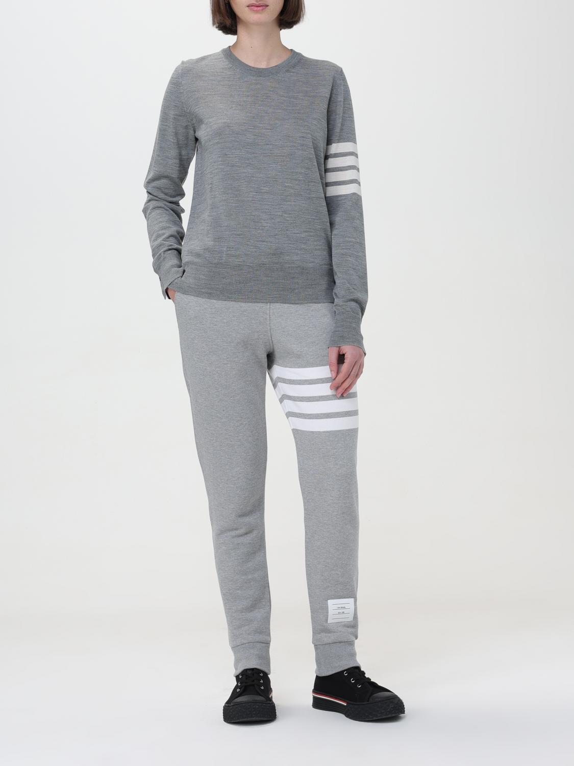 THOM BROWNE PULLOVER: Thom Browne Pullover aus Merinowolle, Grau - Img 2