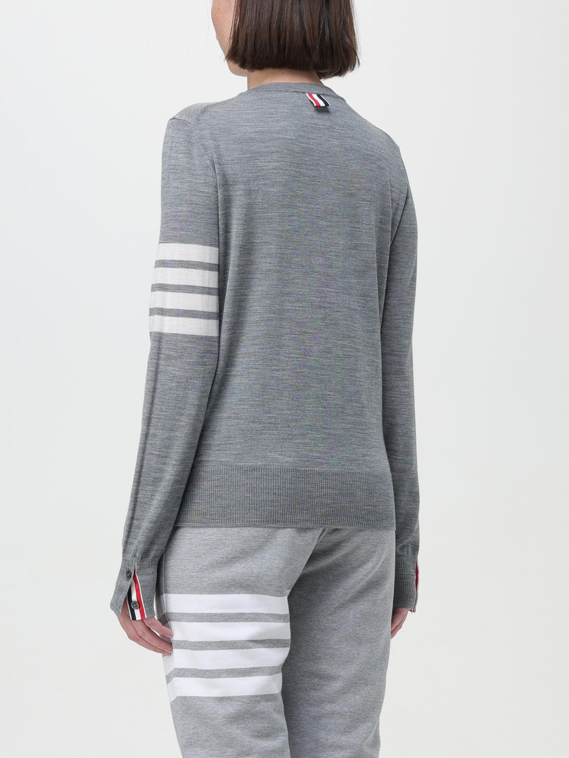 THOM BROWNE PULLOVER: Thom Browne Pullover aus Merinowolle, Grau - Img 3