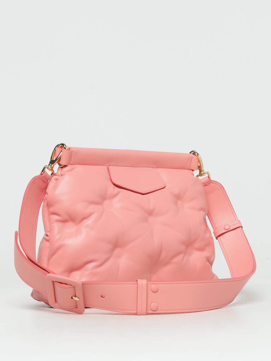 MAISON MARGIELA BORSA A SPALLA: Pouch Glam Slam Maison Margiela in nappa matelassè, Rosso - Img 3