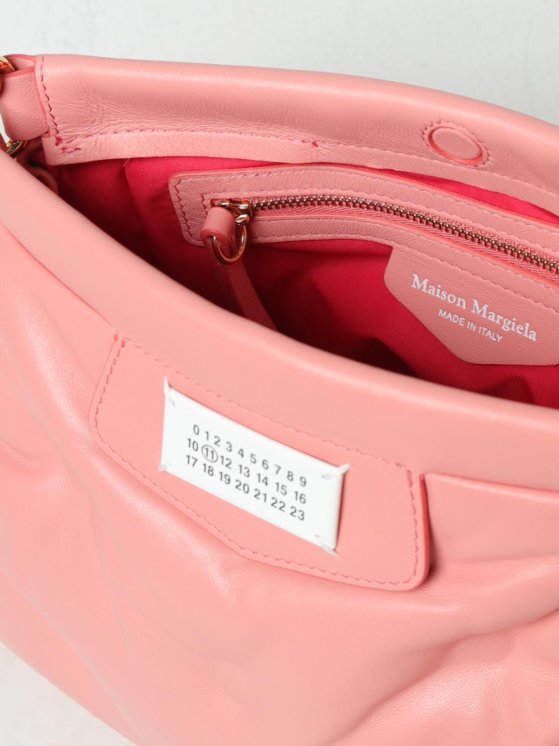 MAISON MARGIELA BORSA A SPALLA: Pouch Glam Slam Maison Margiela in nappa matelassè, Rosso - Img 5