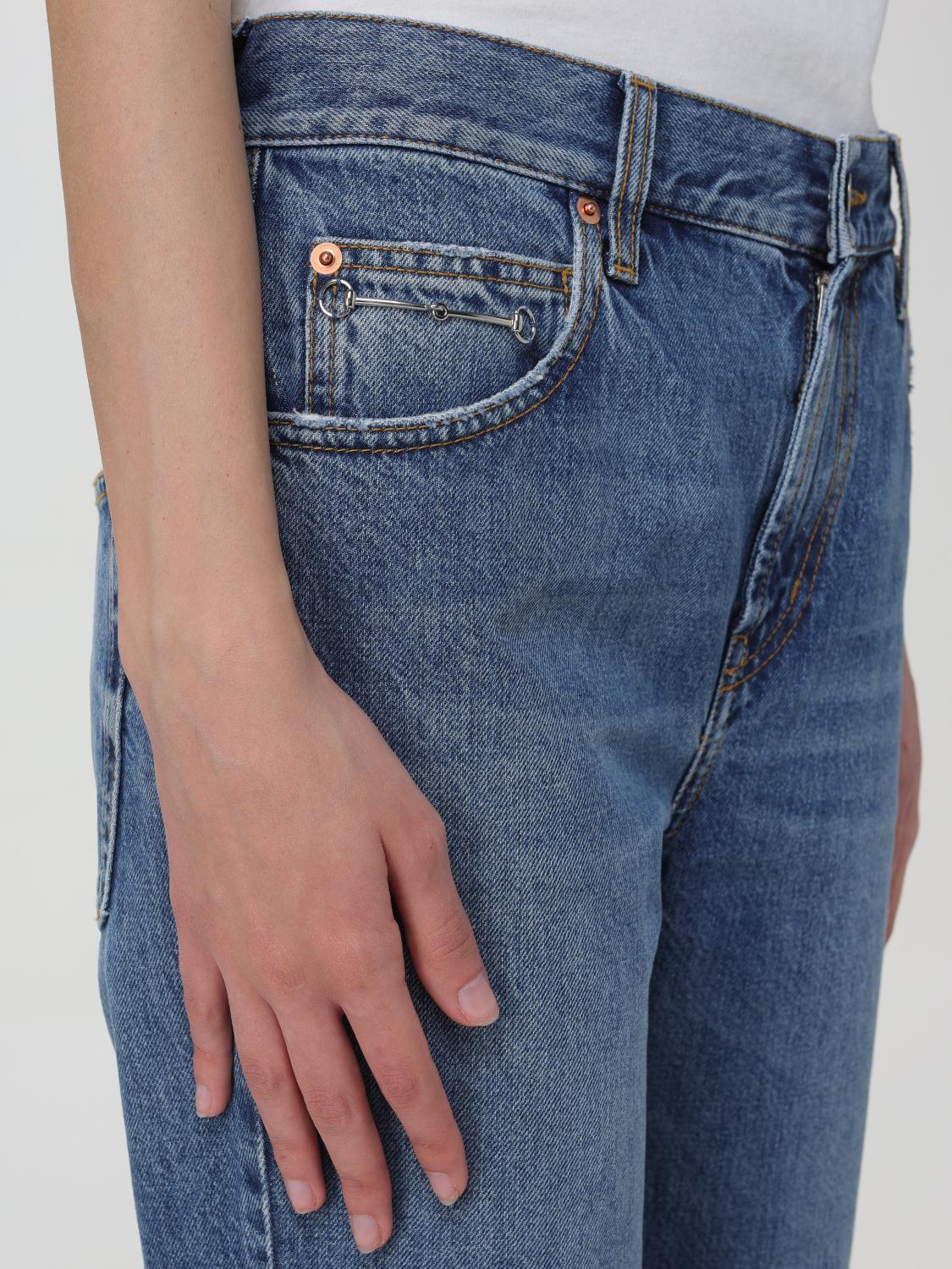 GUCCI VAQUEROS: Vaquero mujer Gucci, Azul Oscuro - Img 4