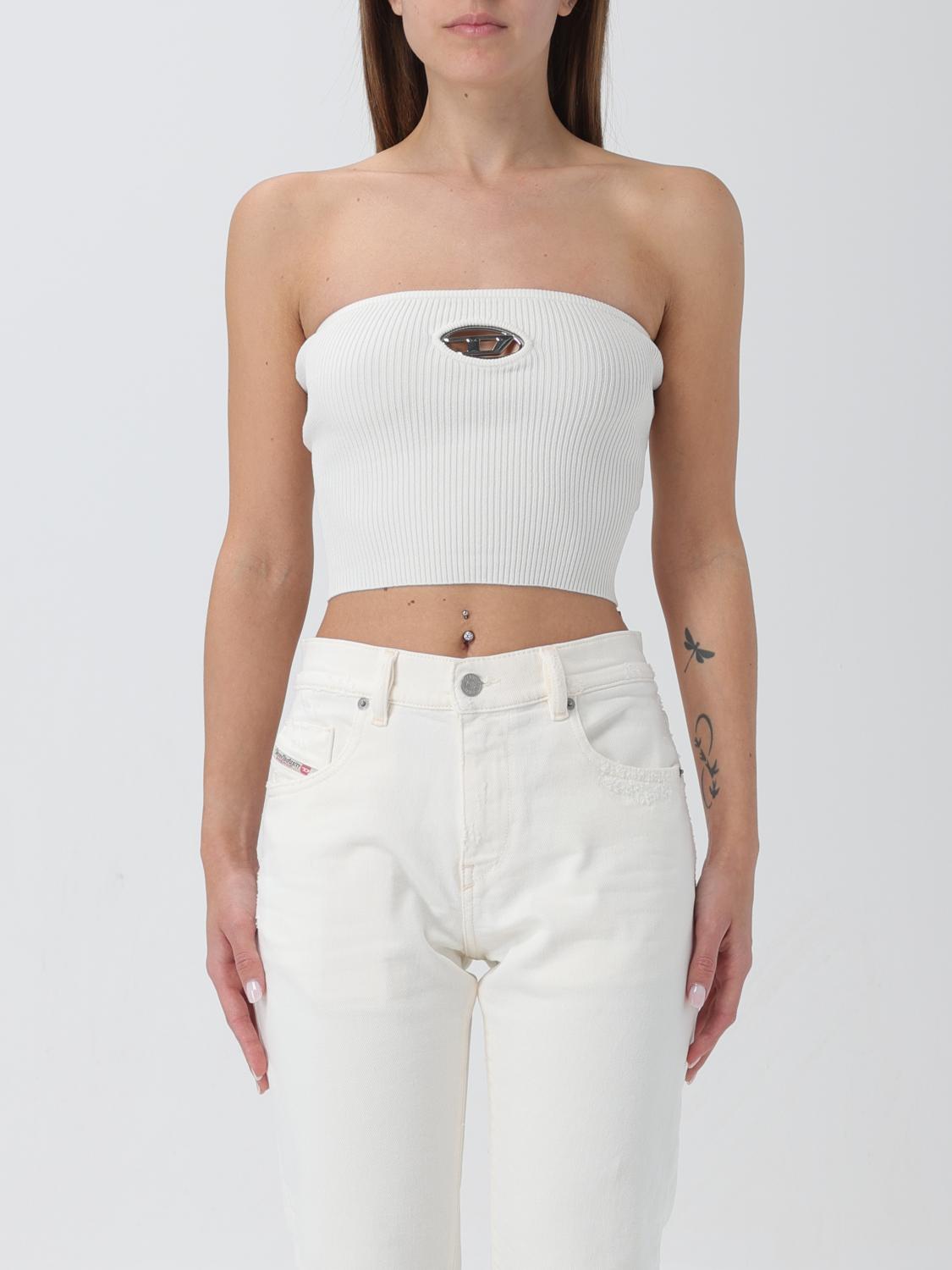 DIESEL TOP: Top damen Diesel, Weiß - Img 1