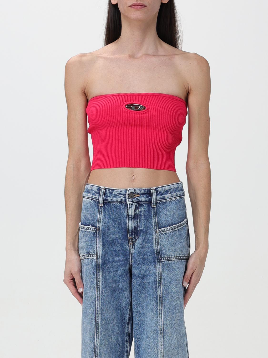DIESEL TOP: Top mujer Diesel, Fucsia - Img 1
