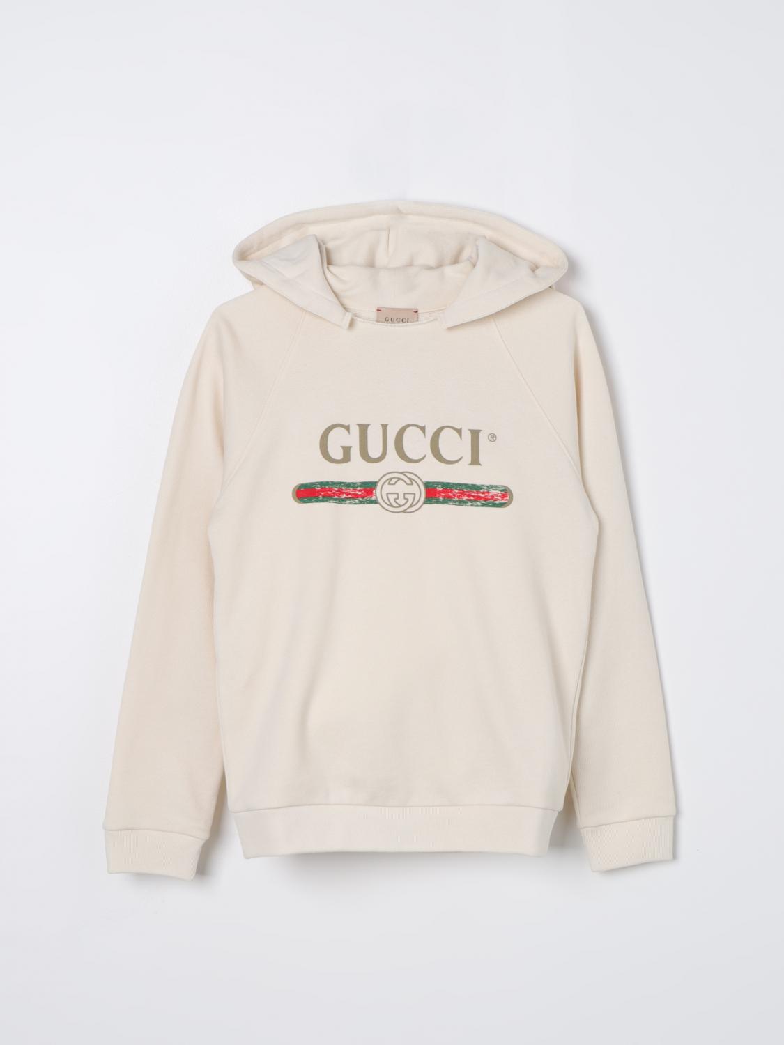 GUCCI cotton hoodie Beige Gucci sweater 532484X9O39 online at GIGLIO.COM