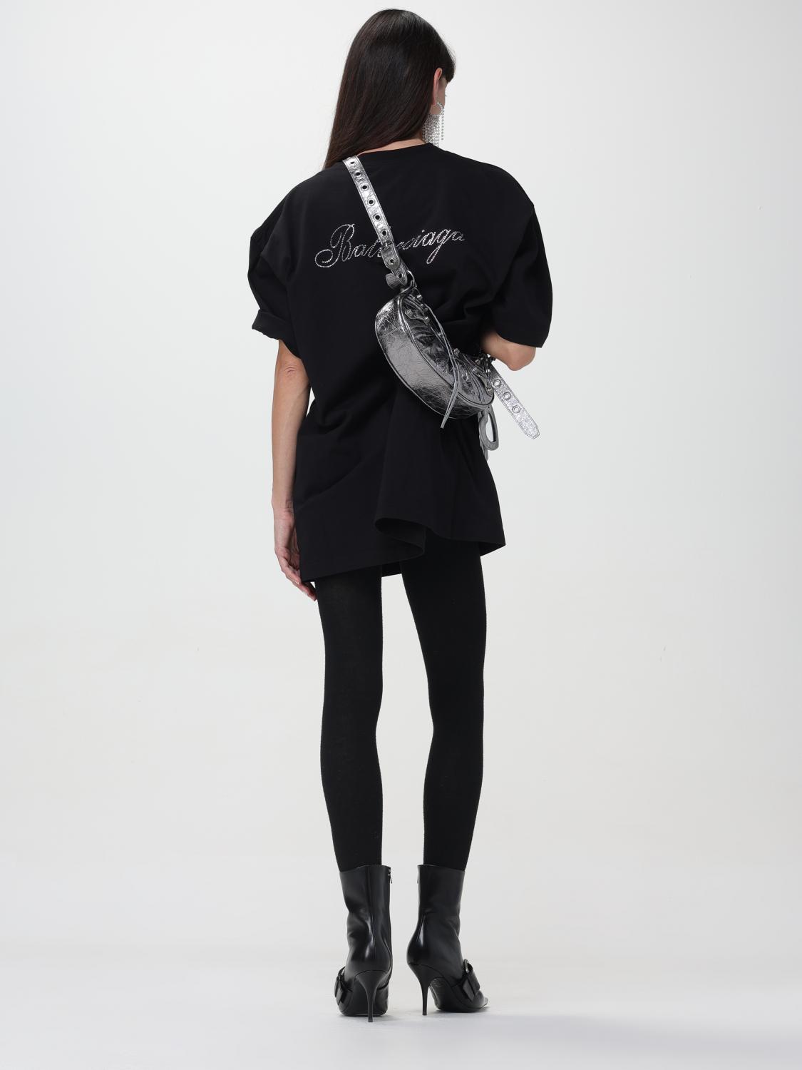 BALENCIAGA CAMISETA: Camiseta mujer Balenciaga, Negro - Img 2