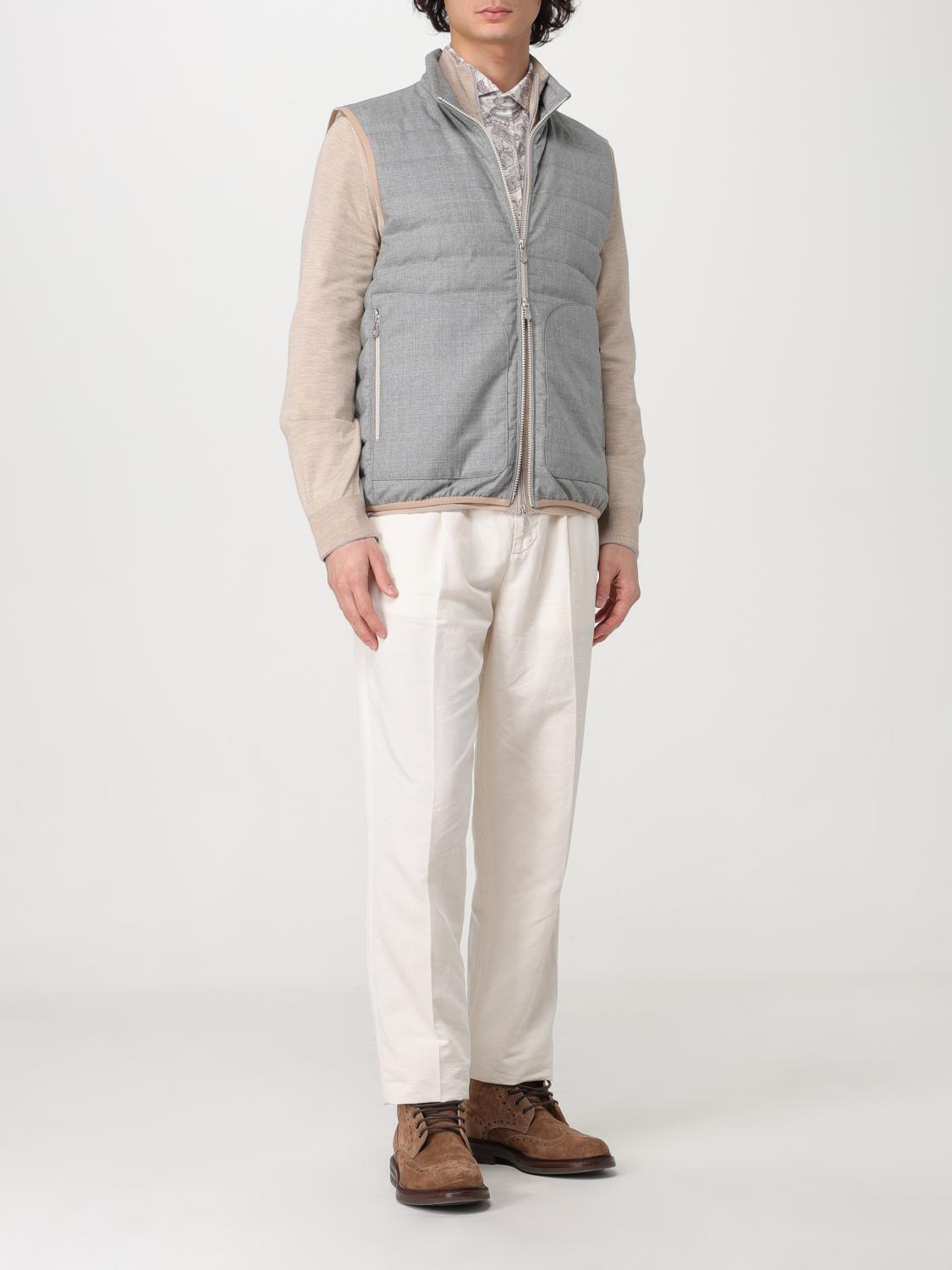 BRUNELLO CUCINELLI SUIT VEST: Coat men Brunello Cucinelli, Grey - Img 2