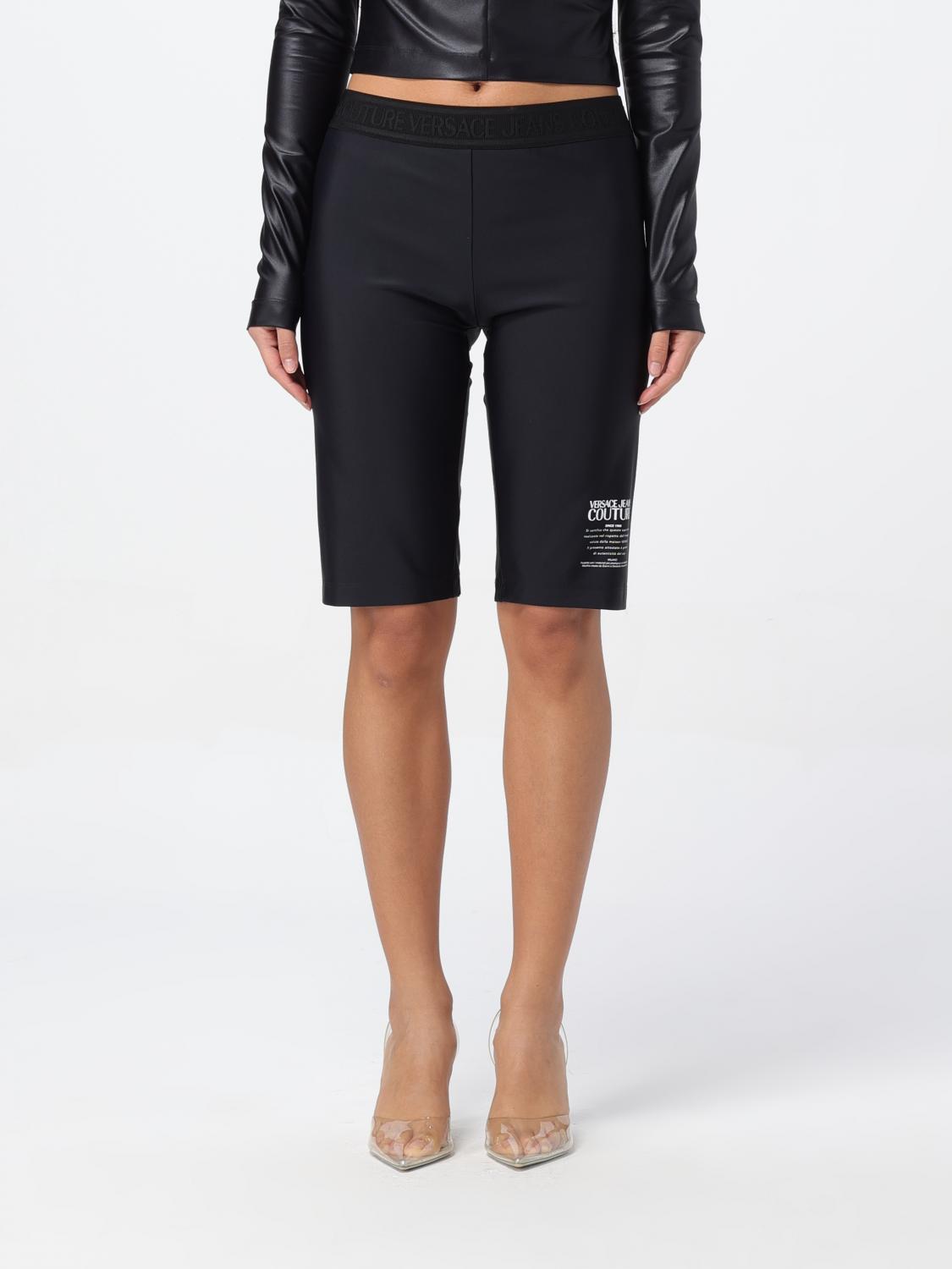 VERSACE JEANS COUTURE SHORT: Short woman Versace Jeans Couture, Black - Img 1