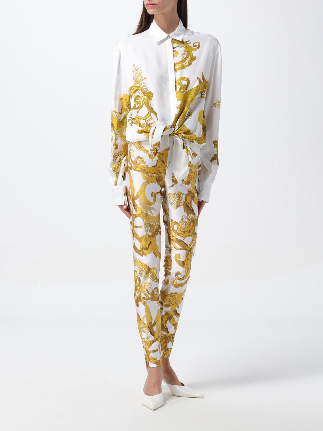 VERSACE JEANS COUTURE CAMISA: Camisa mujer Versace Jeans Couture, Blanco - Img 2