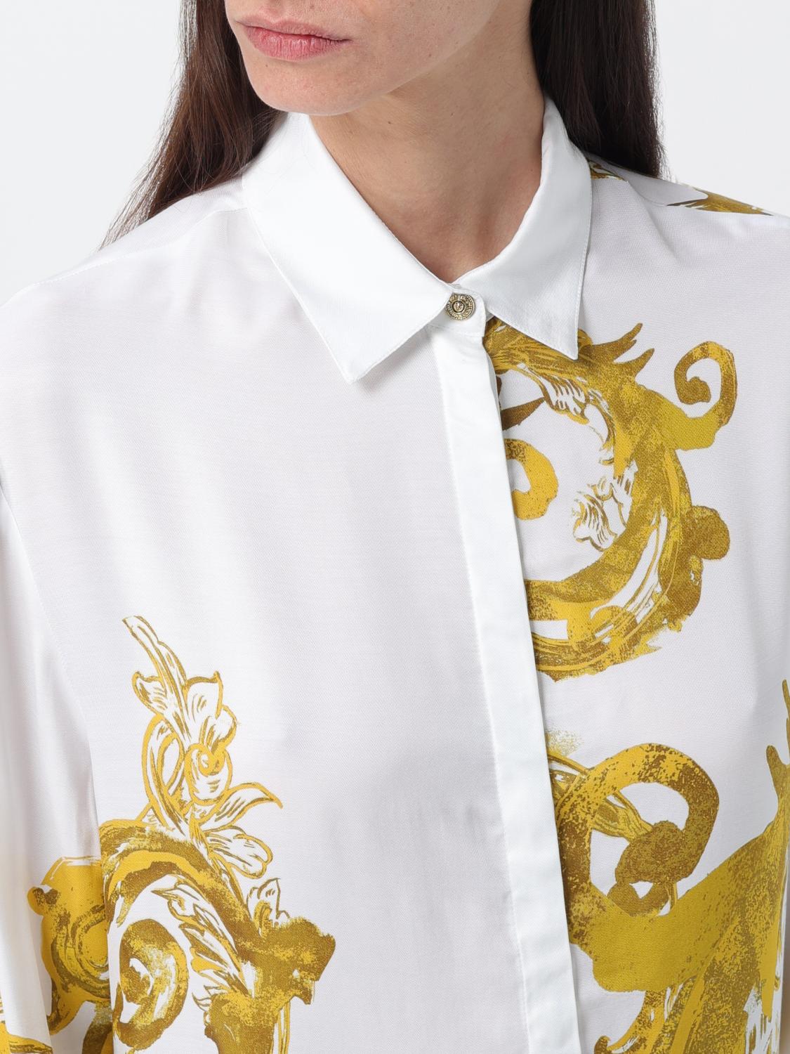 VERSACE JEANS COUTURE CAMISA: Camisa mujer Versace Jeans Couture, Blanco - Img 4