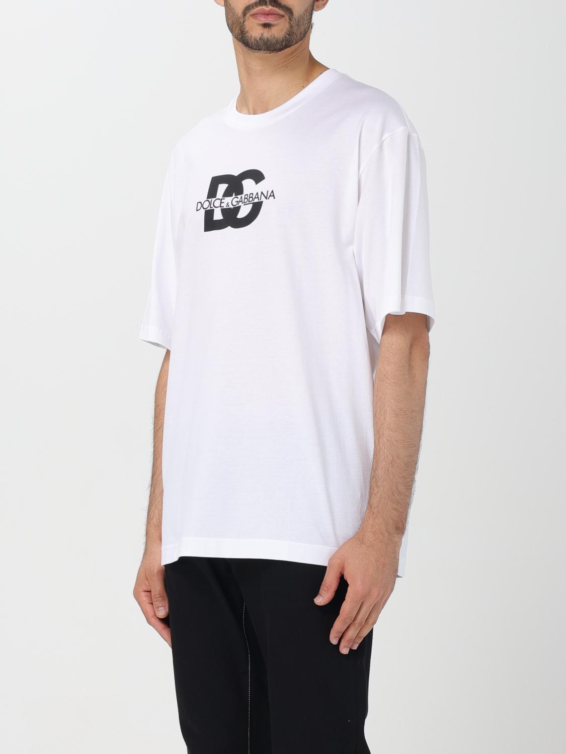 DOLCE＆GABBANA ・Tシャツ　ホワイト　56(XL) Dolce & Gabbana T-shirt men - White | G8PN9TG7M1C | GIGLIO.COM