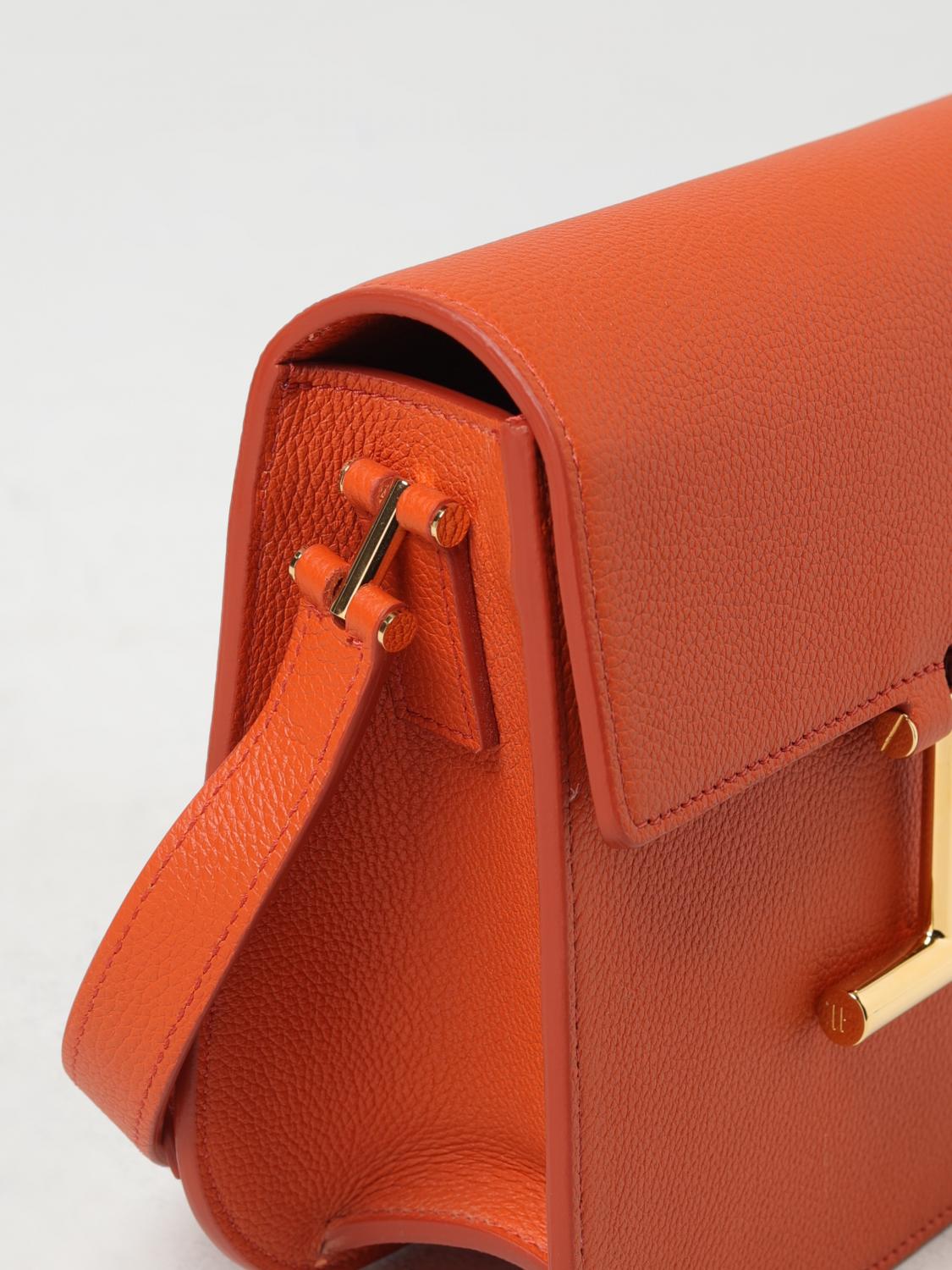バッグ・カバンその他 TOM FORD Woman Mini bag Orange L1470TLCL202 U2068 Tom Ford - Bianca Croc Embossed Shoulder Bag in Mango