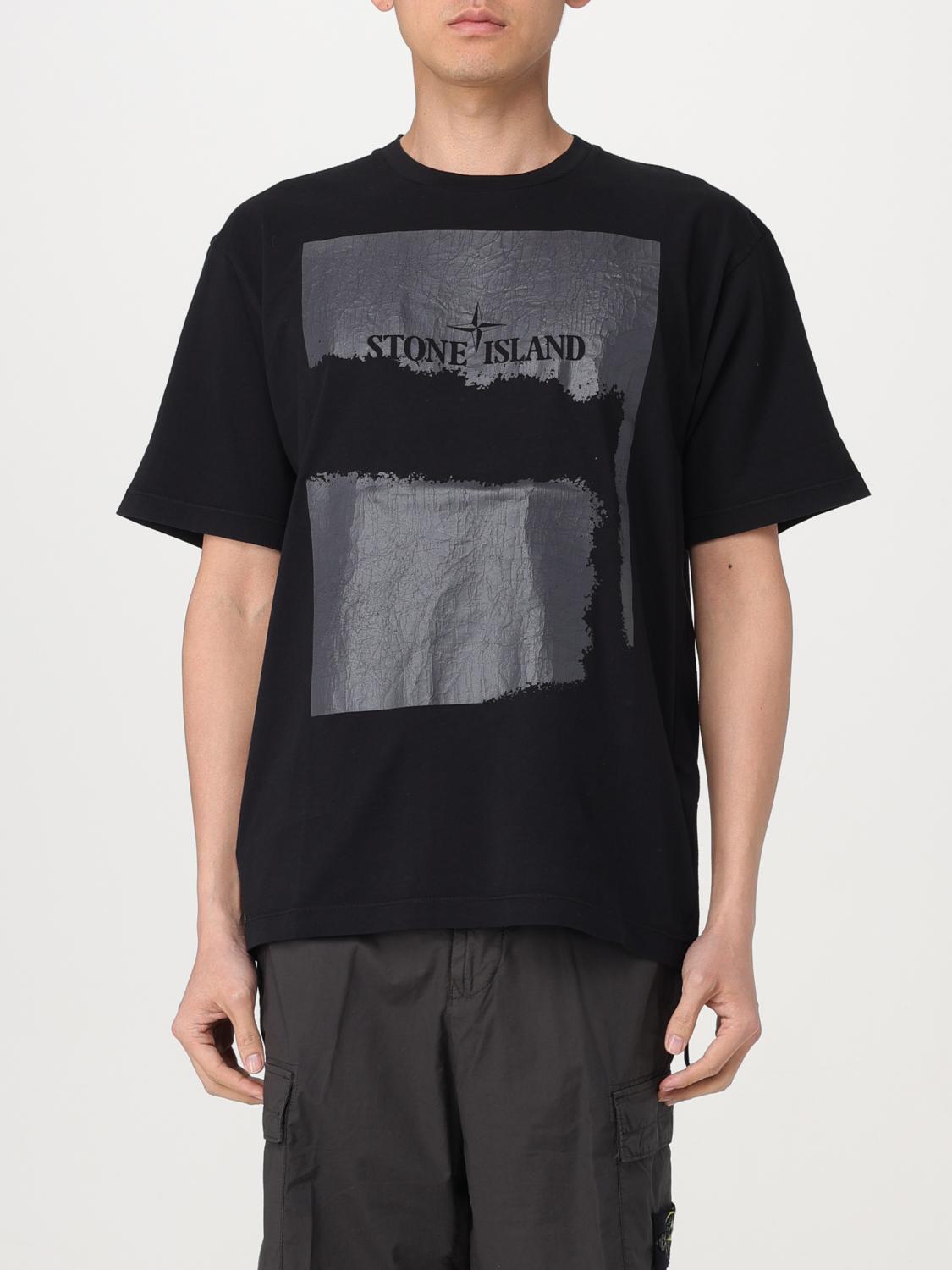 STONE ISLAND T-SHIRT: T-shirt men Stone Island, Black - Img 1