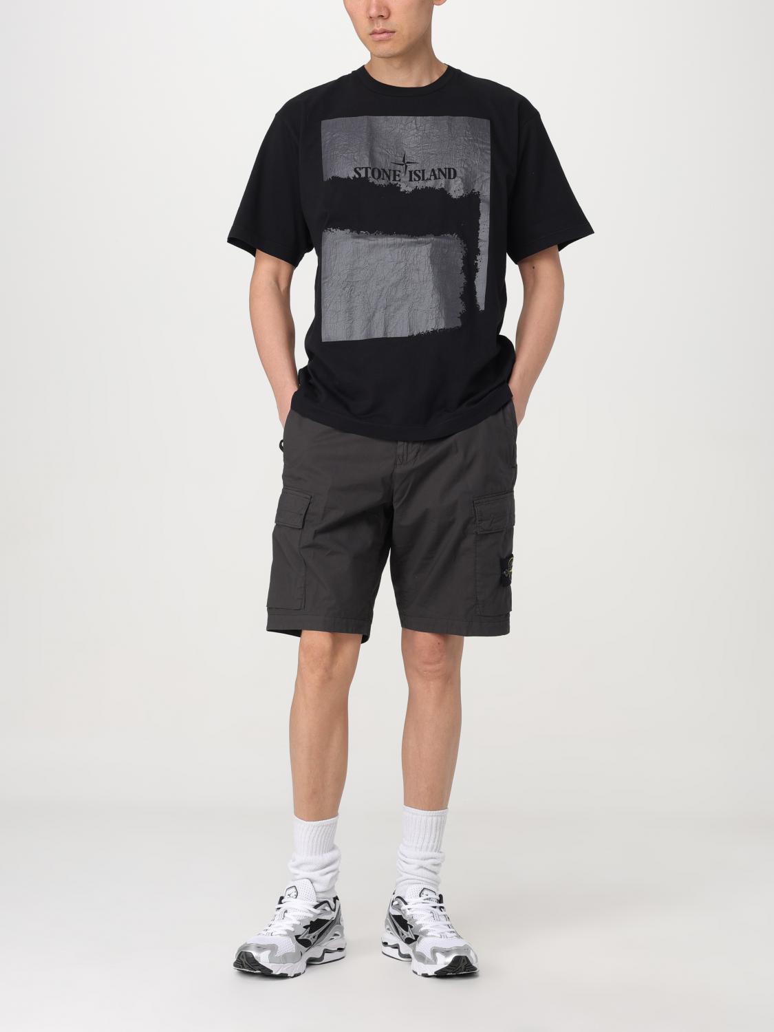 STONE ISLAND T-SHIRT: T-shirt men Stone Island, Black - Img 2