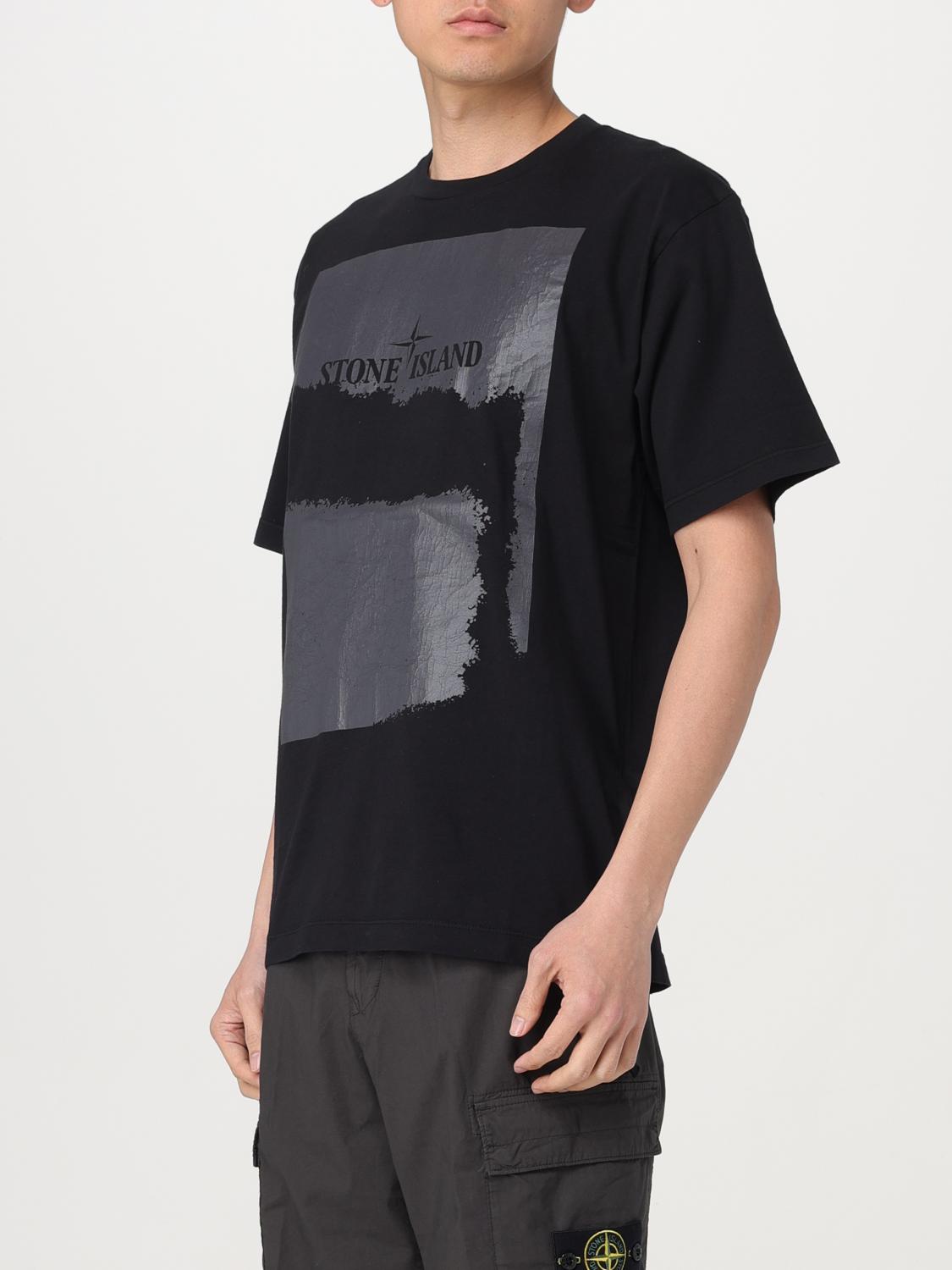 STONE ISLAND T-SHIRT: T-shirt men Stone Island, Black - Img 4