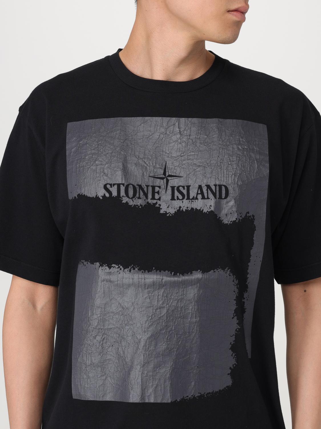 STONE ISLAND T-SHIRT: T-shirt men Stone Island, Black - Img 5