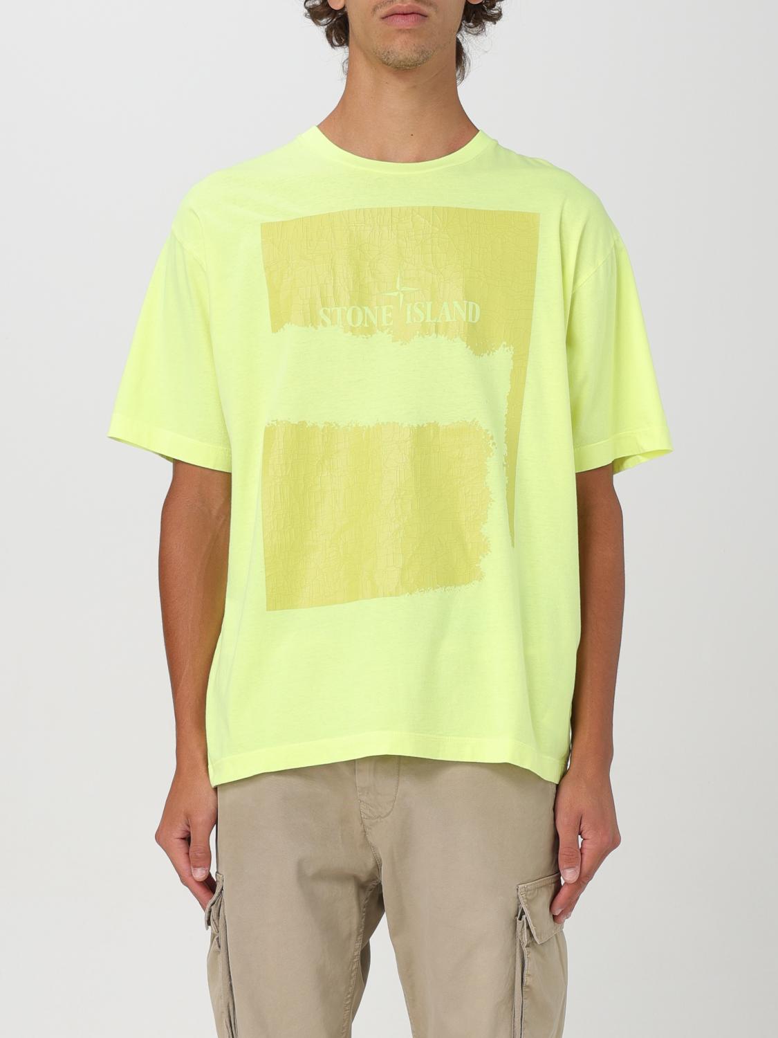 STONE ISLAND CAMISETA: Camiseta hombre Stone Island, Amarillo - Img 1