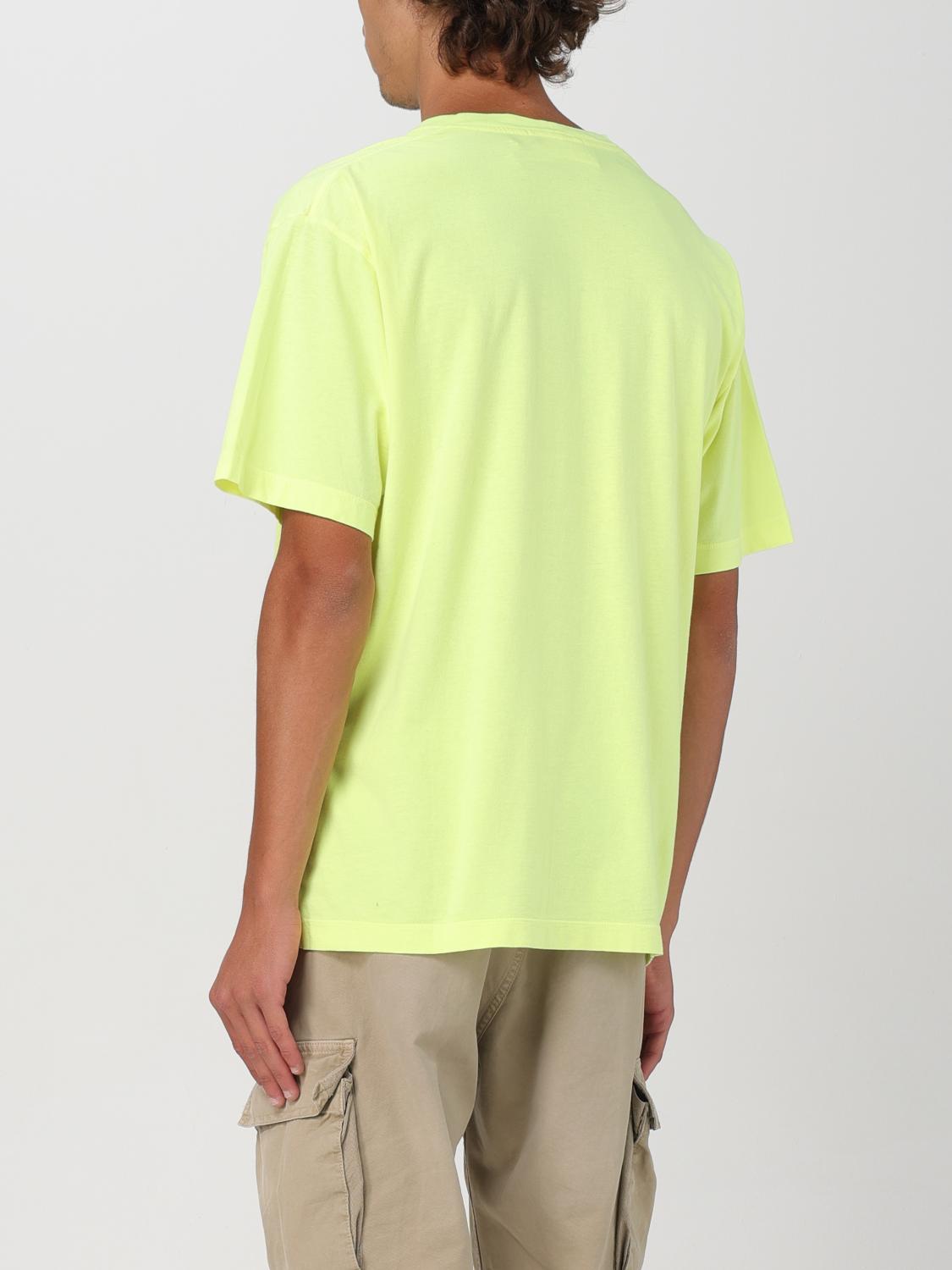 STONE ISLAND CAMISETA: Camiseta hombre Stone Island, Amarillo - Img 3