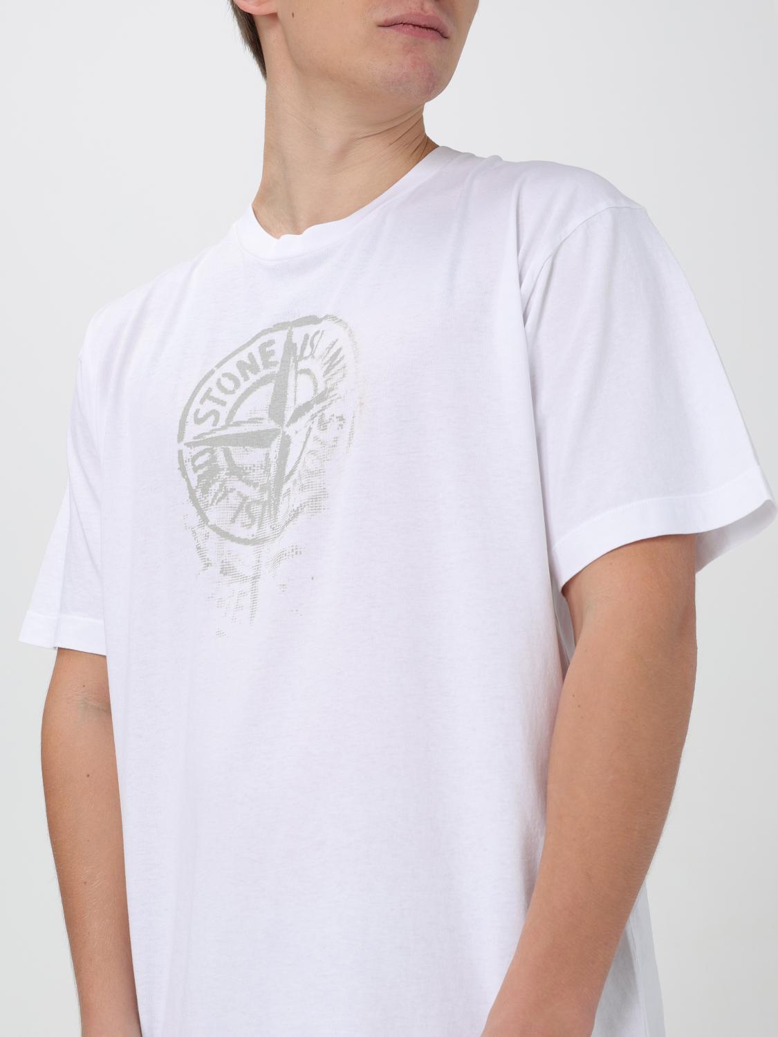 Stone Island T-shirt men - White | 2RC87 | GIGLIO.COM