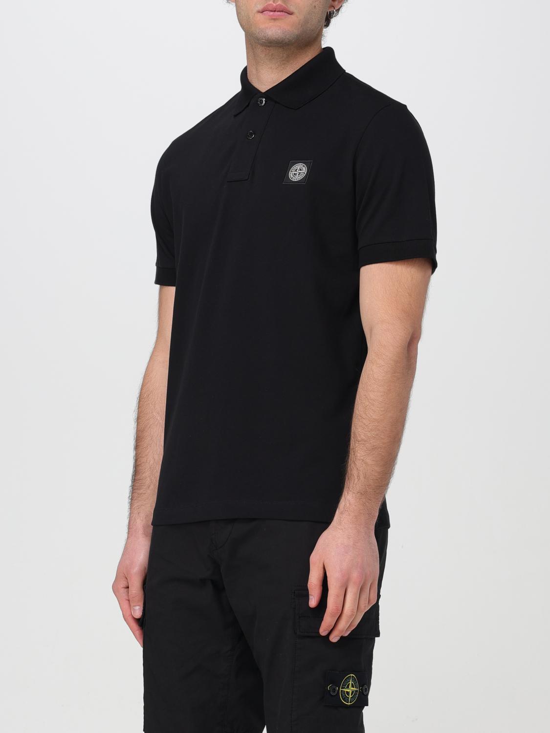 STONE ISLAND POLO: Polo hombre Stone Island, Negro - Img 4
