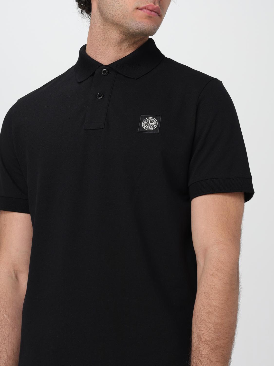 STONE ISLAND POLO: Polo hombre Stone Island, Negro - Img 5