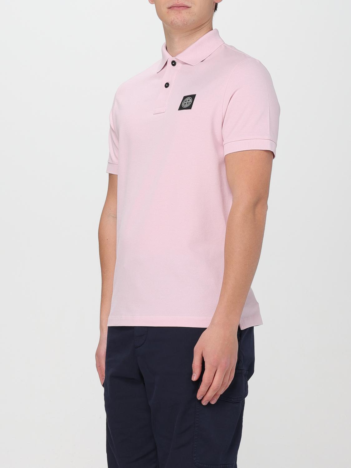 STONE ISLAND POLO: Polo herren Stone Island, Pink - Img 3