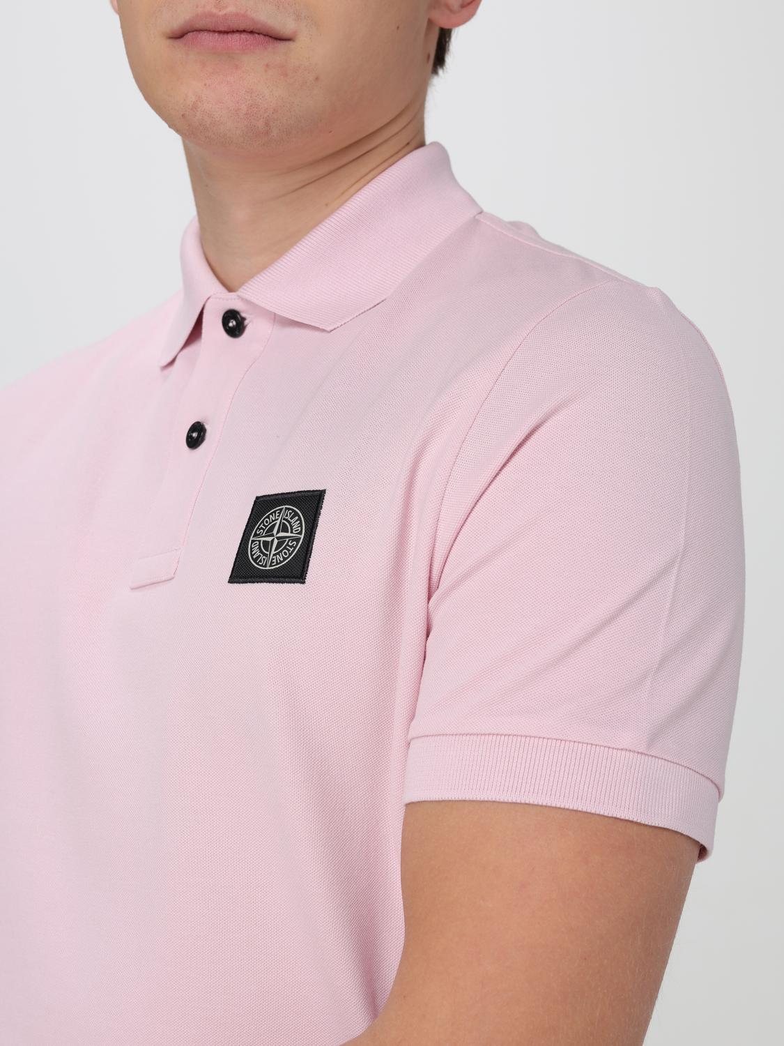 STONE ISLAND POLO: Polo herren Stone Island, Pink - Img 4