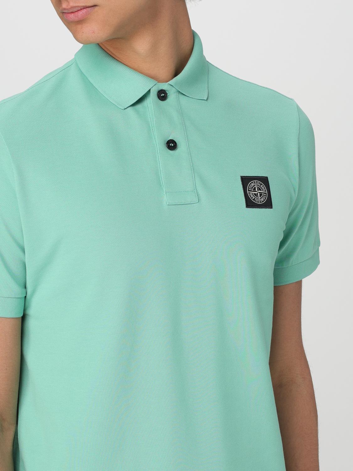 STONE ISLAND POLO: Polo herren Stone Island, Grün - Img 5