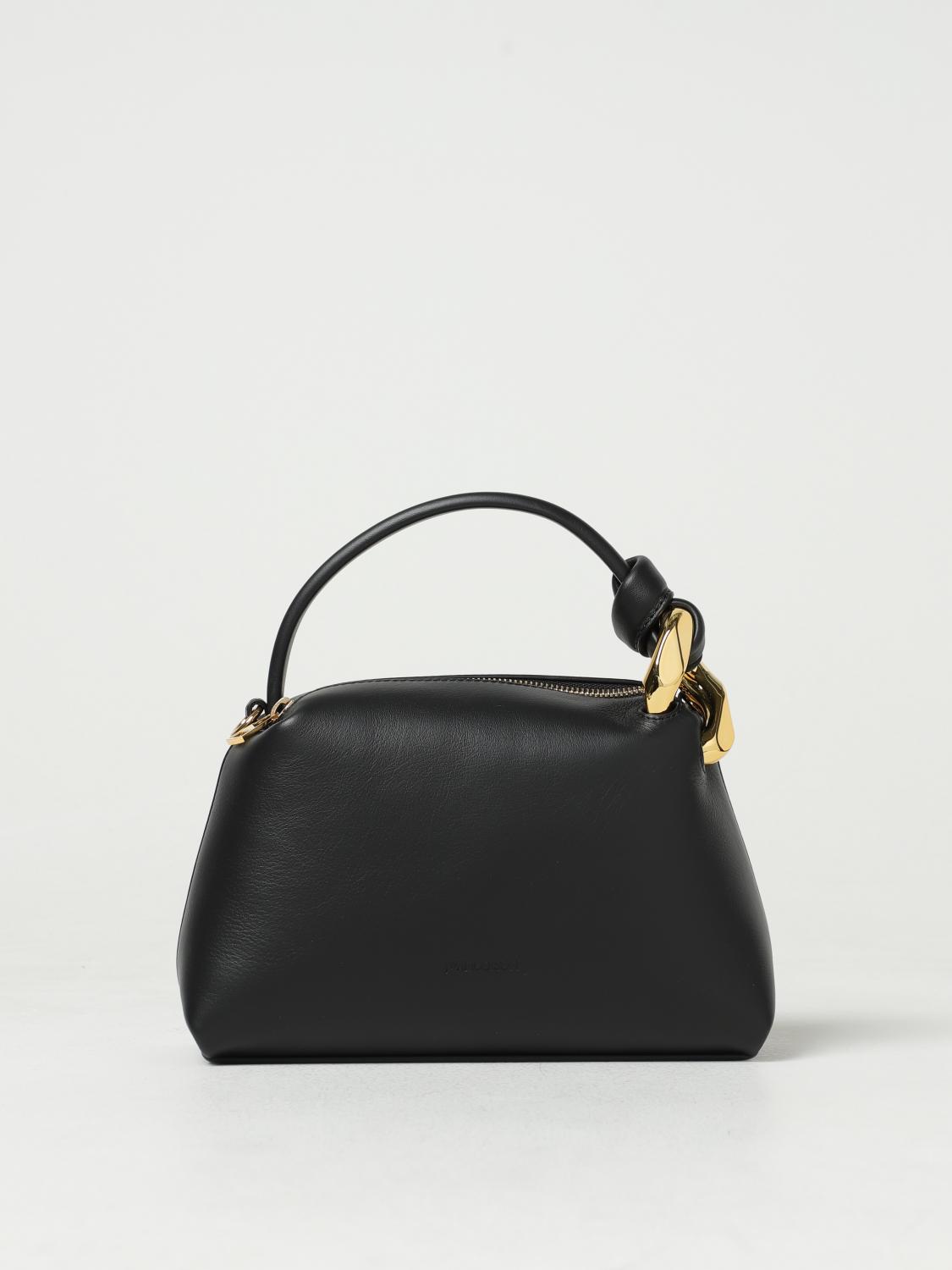 JW ANDERSON BORSA A MANO: Borsa JW Anderson in pelle, Nero - Img 1
