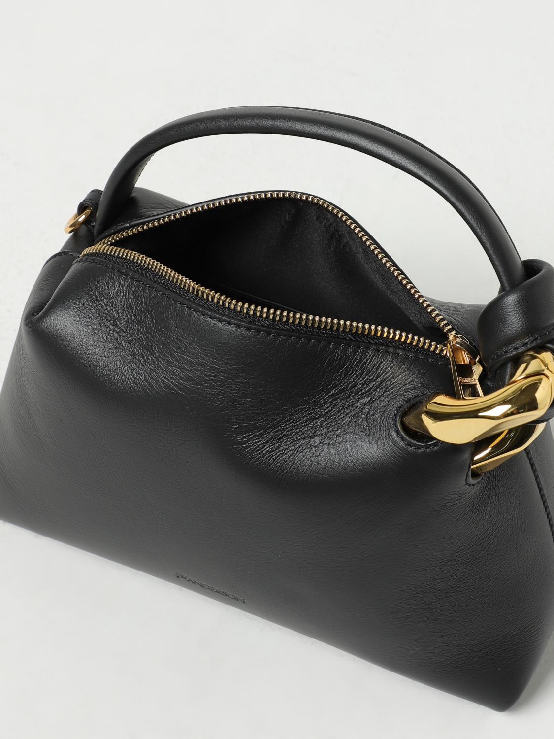 JW ANDERSON BORSA A MANO: Borsa JW Anderson in pelle, Nero - Img 4