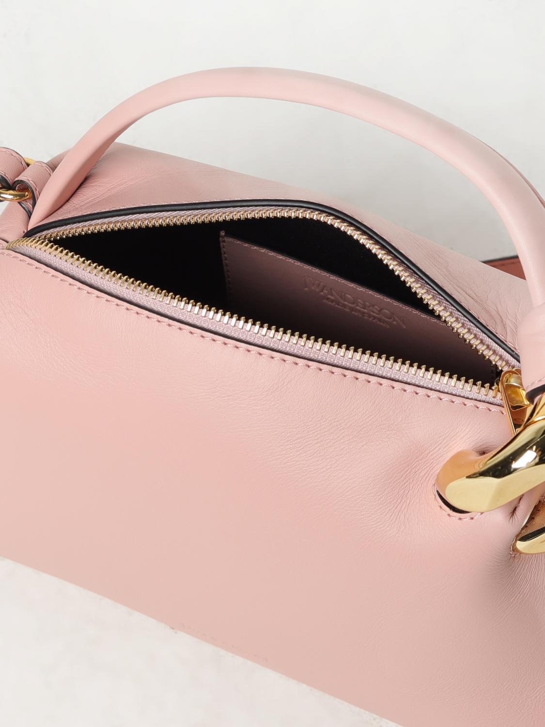 JW ANDERSON BORSA A MANO: Borsa JW Anderson in pelle, Rosa - Img 5