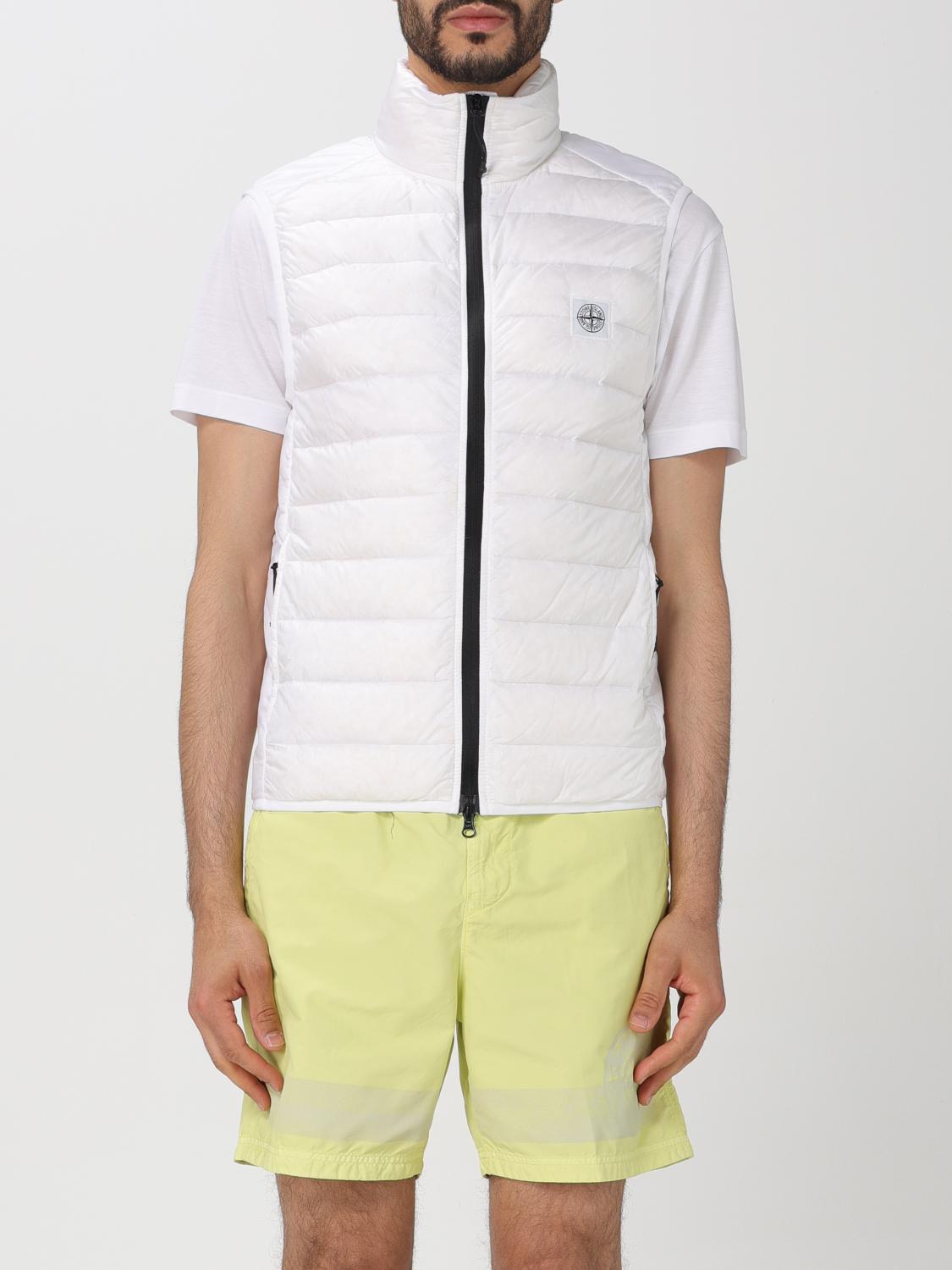 STONE ISLAND スーツベスト: ジャケット メンズ Stone Island, ホワイト - Img 1